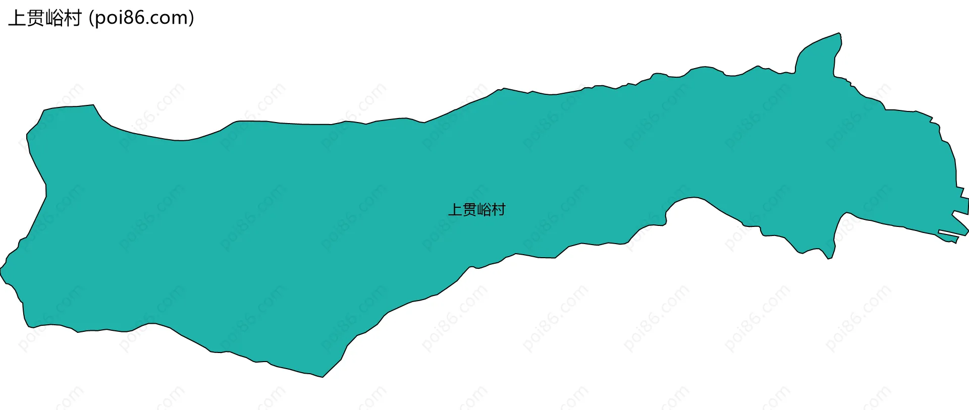上贯峪村边界地图