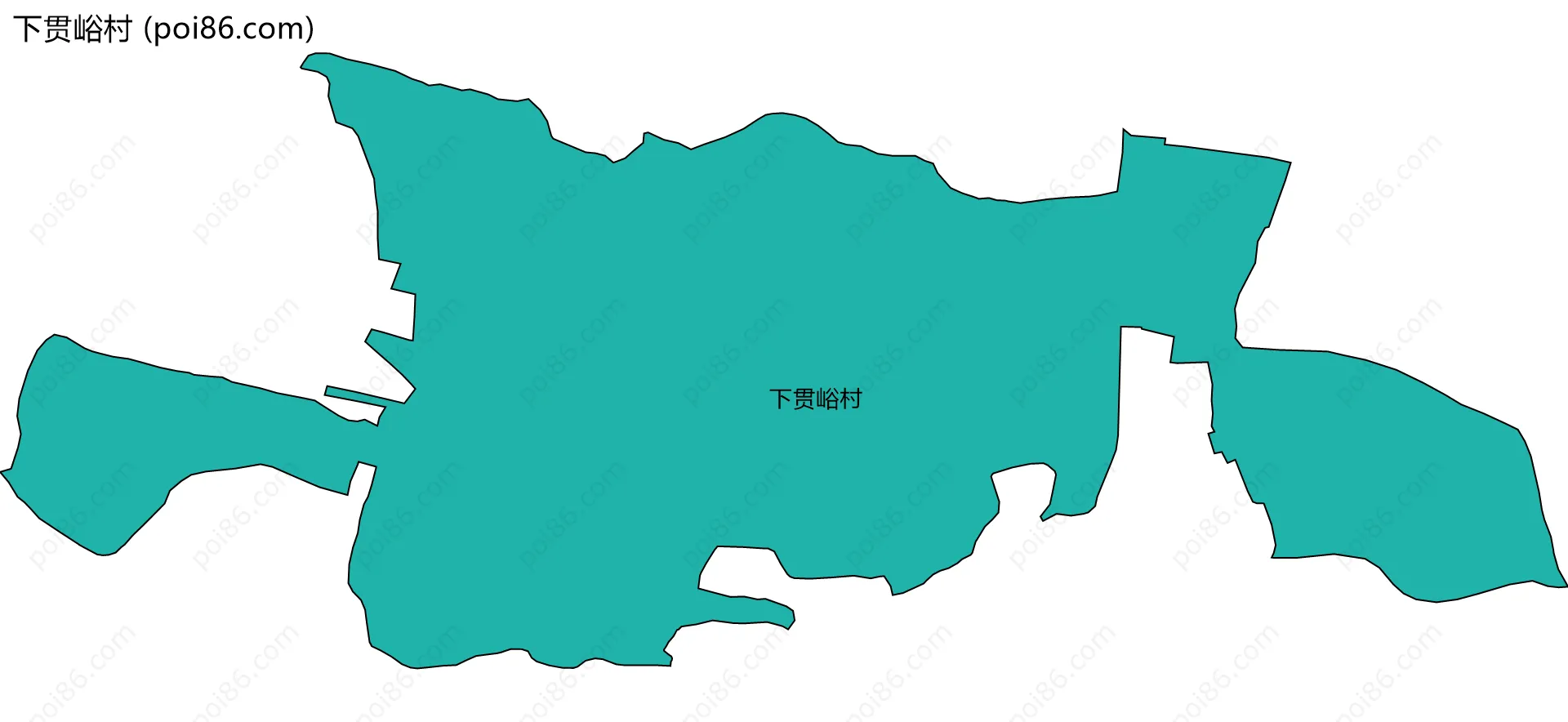 下贯峪村边界地图