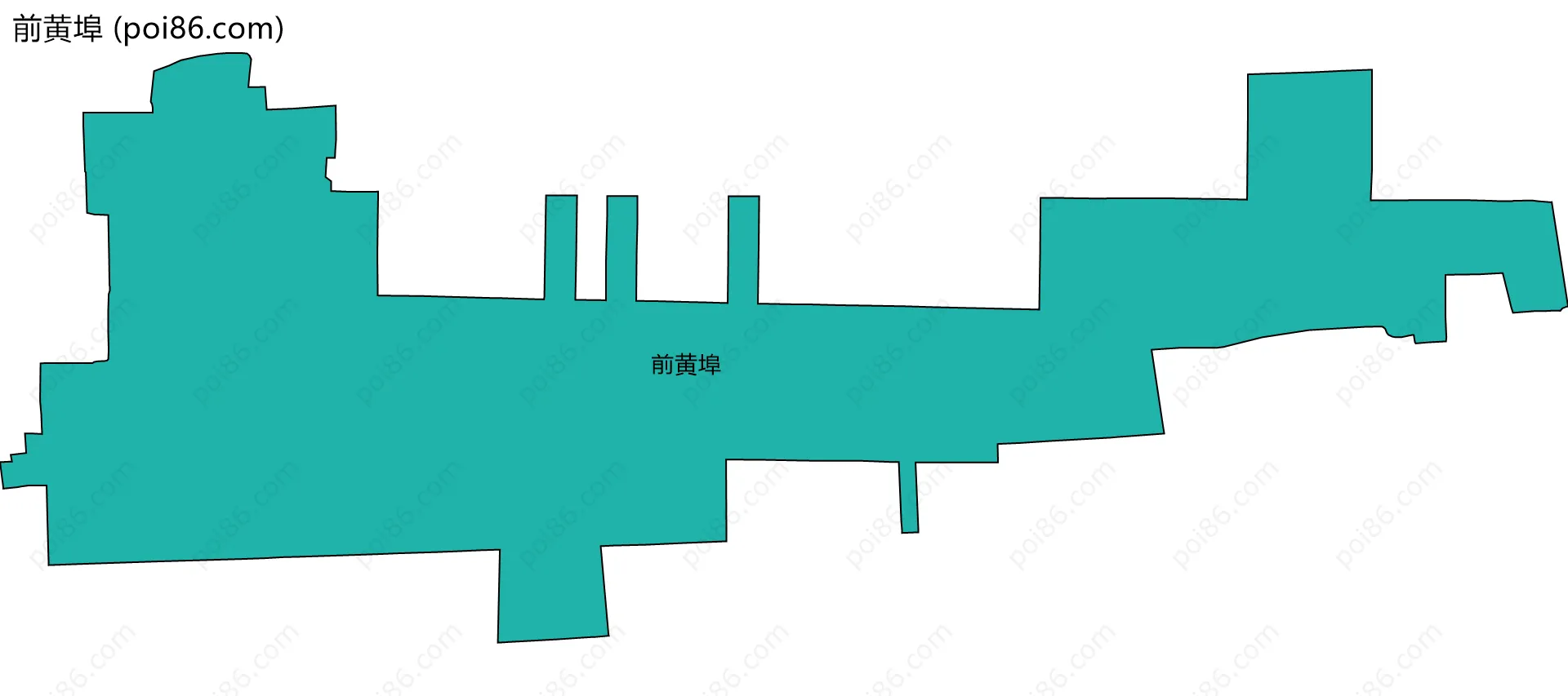 前黄埠边界地图