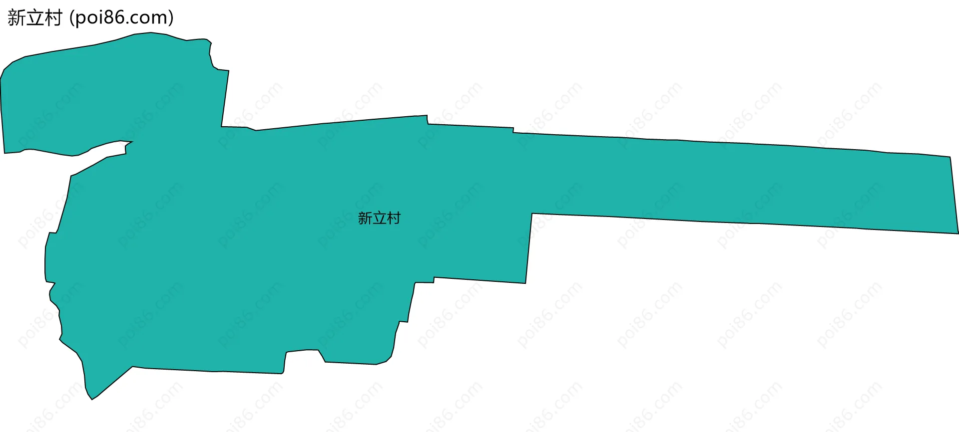 新立村边界地图