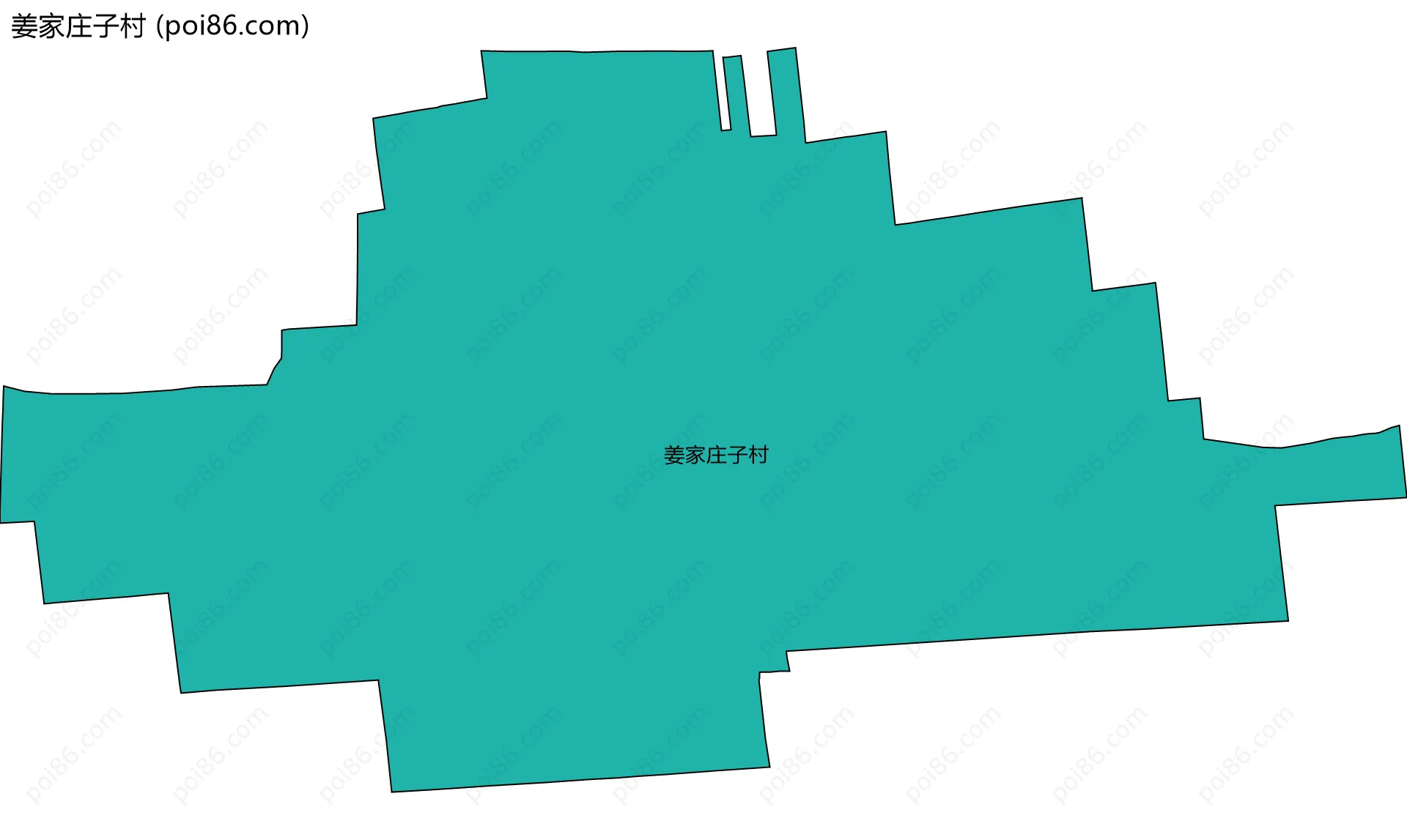 姜家庄子村边界地图