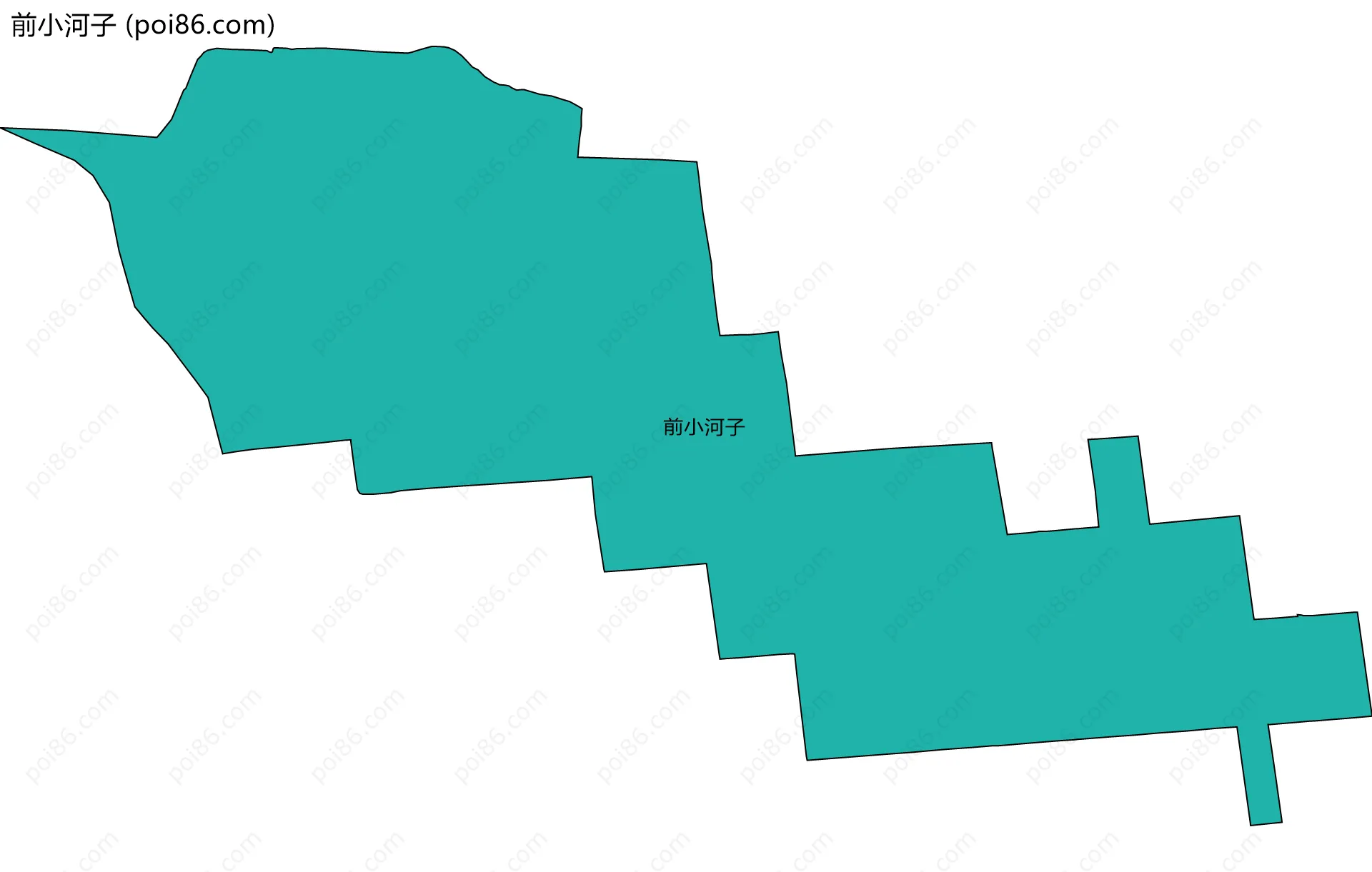 前小河子边界地图