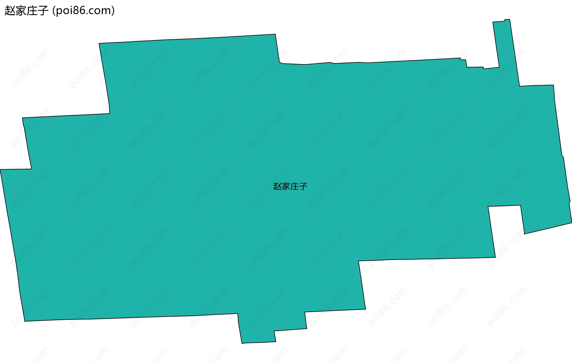 赵家庄子边界地图
