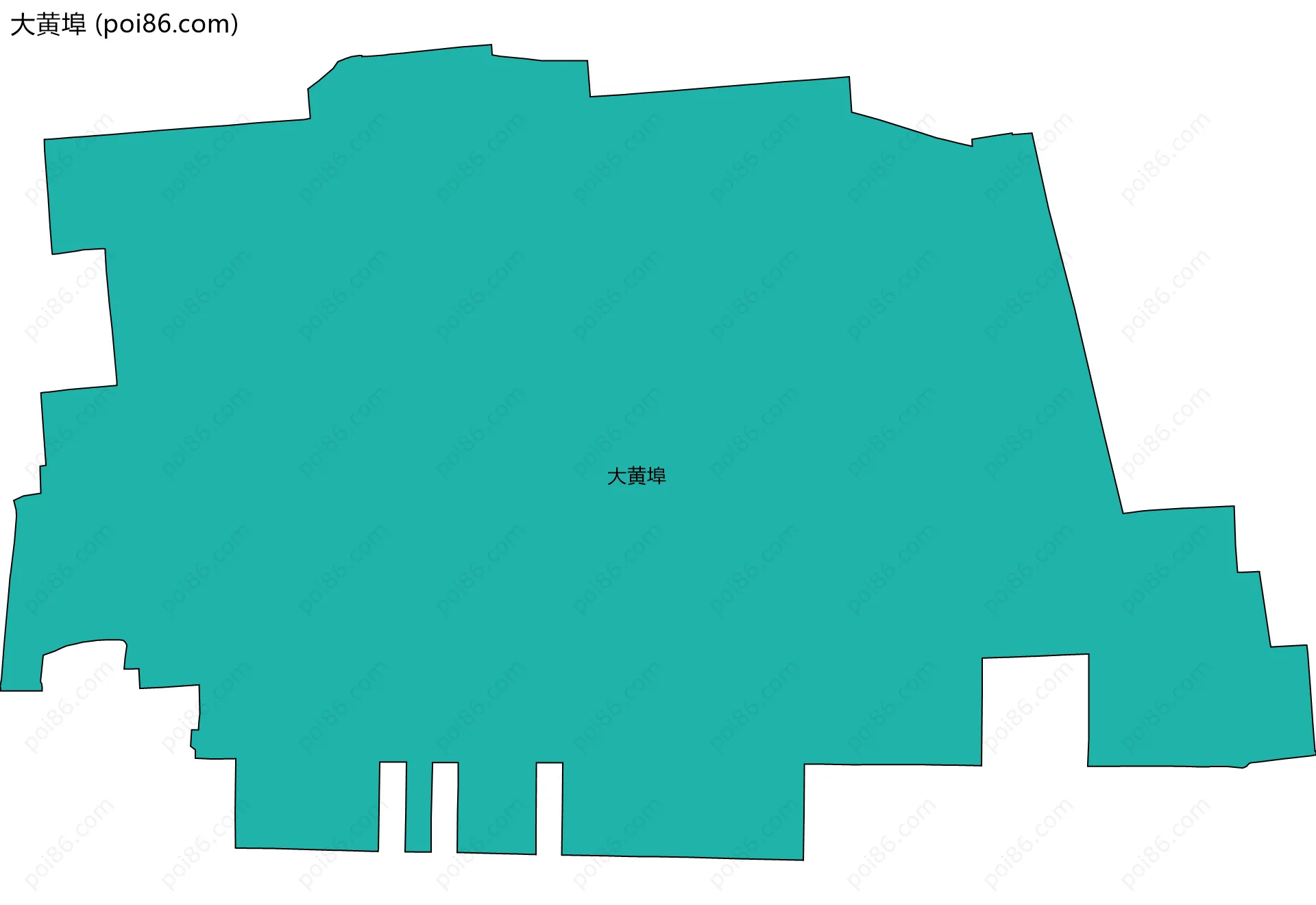 大黄埠边界地图