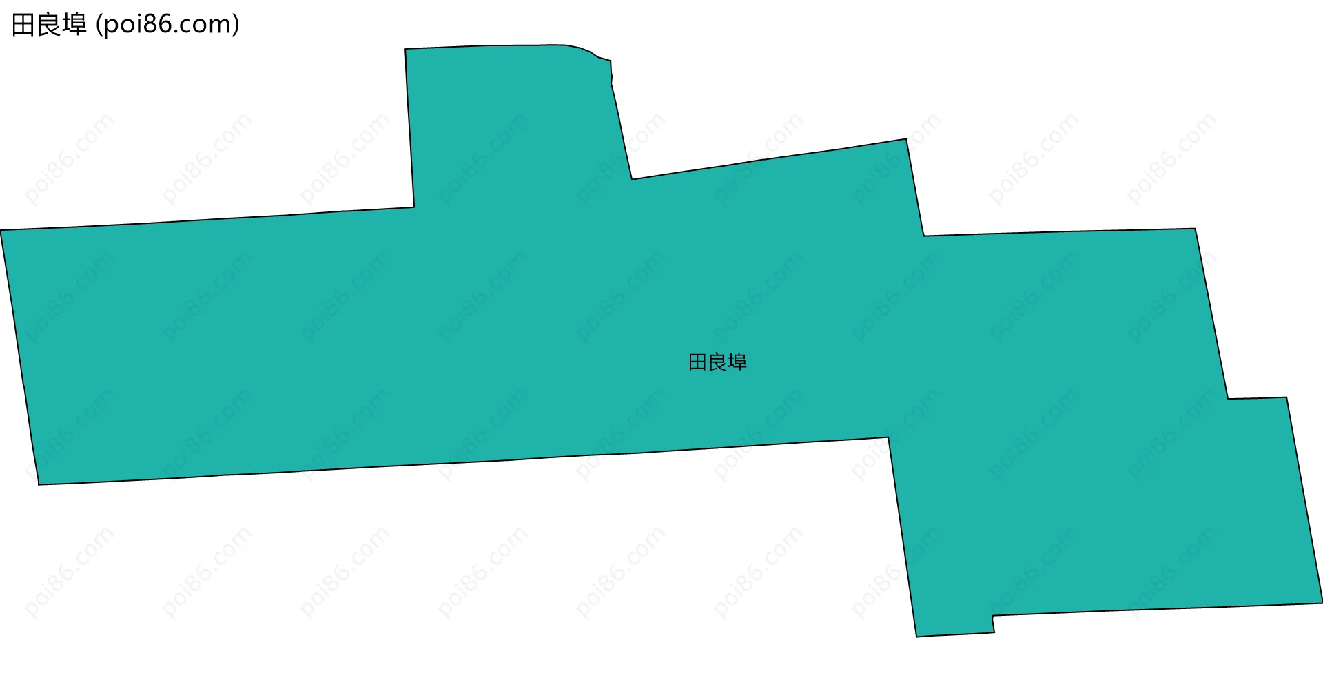 田良埠边界地图