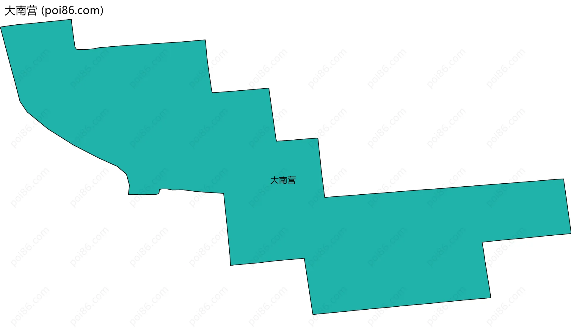 大南营边界地图