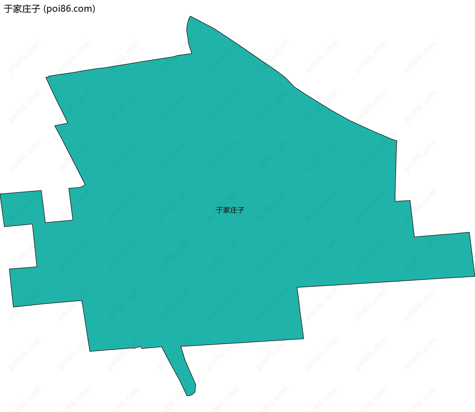 于家庄子边界地图