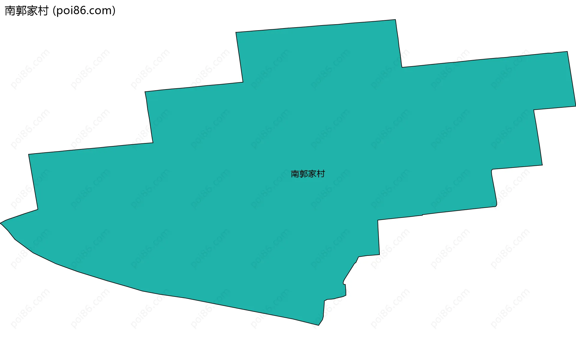 南郭家村边界地图