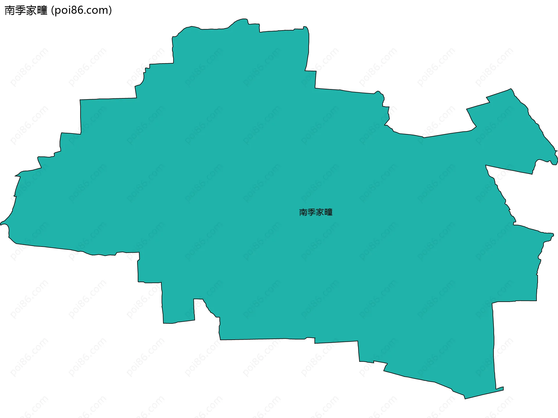 南季家疃边界地图