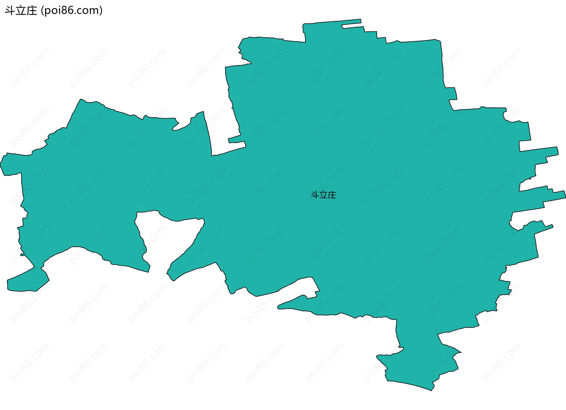 斗立庄边界地图