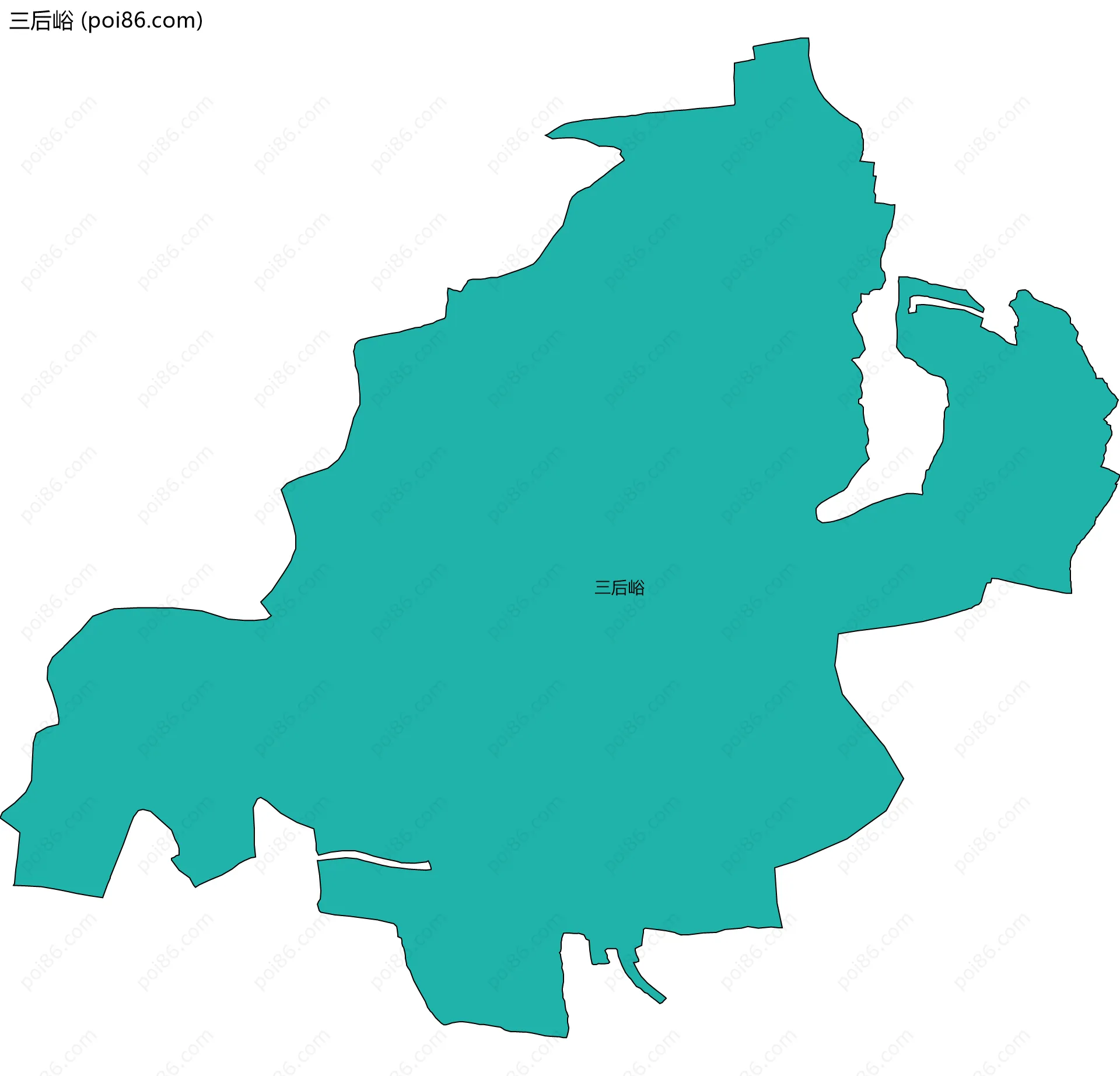 三后峪边界地图