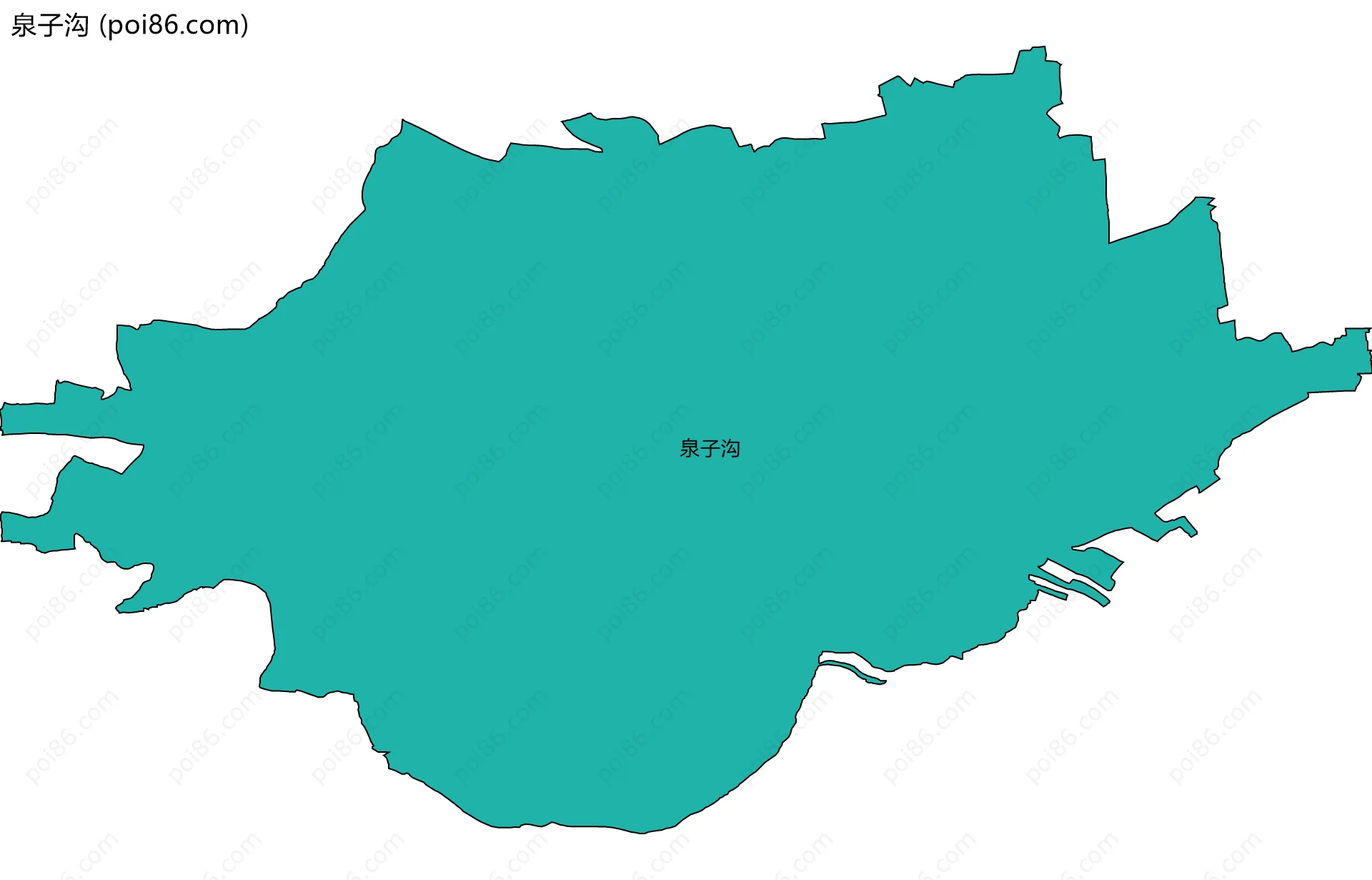泉子沟边界地图