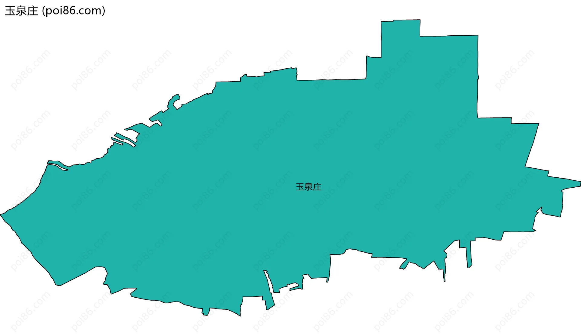 玉泉庄边界地图