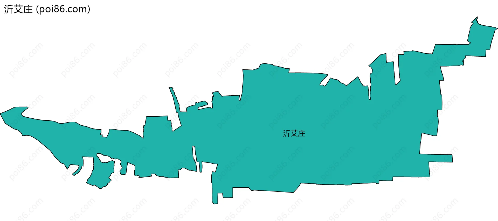 沂艾庄边界地图