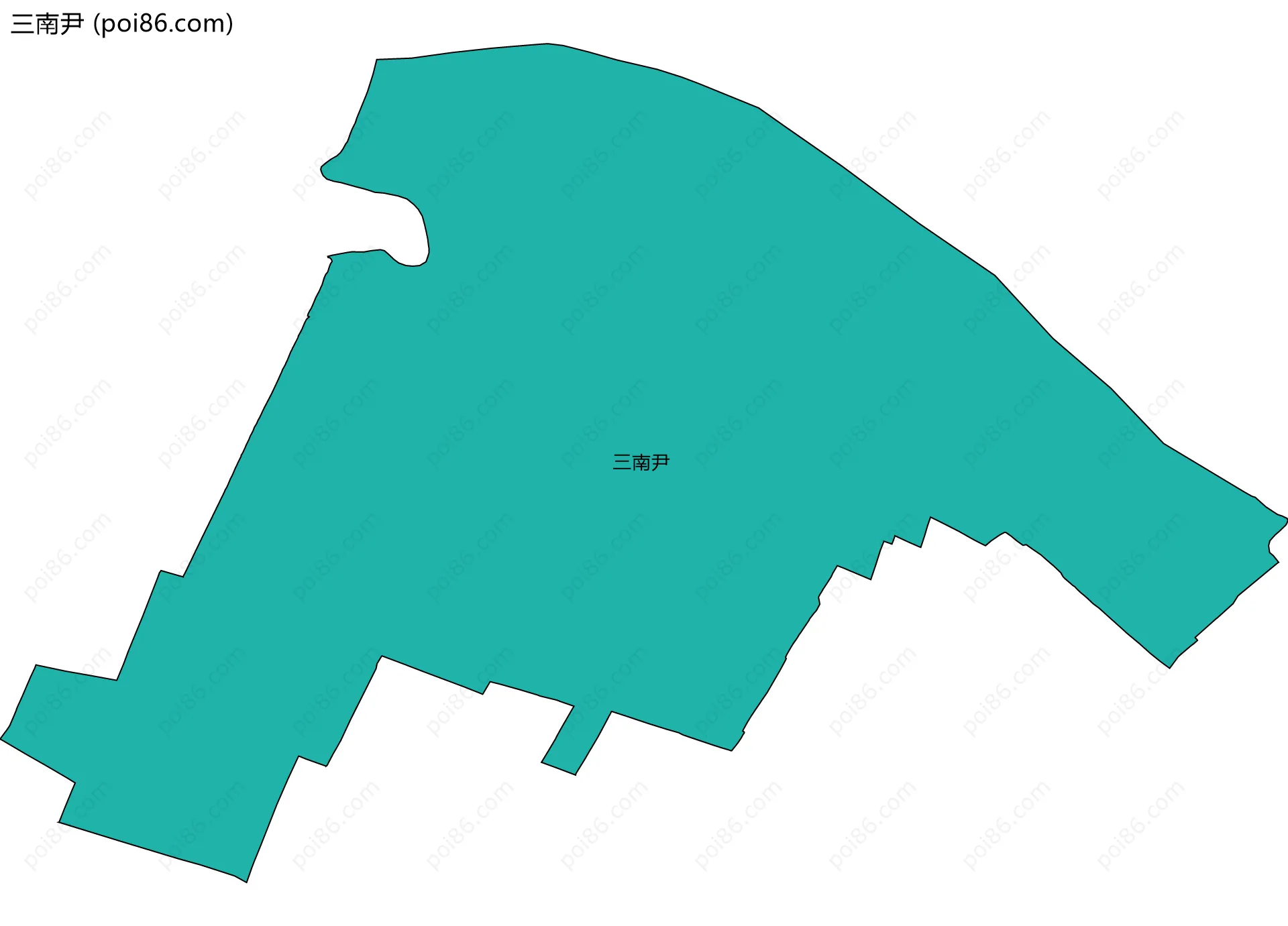 三南尹边界地图