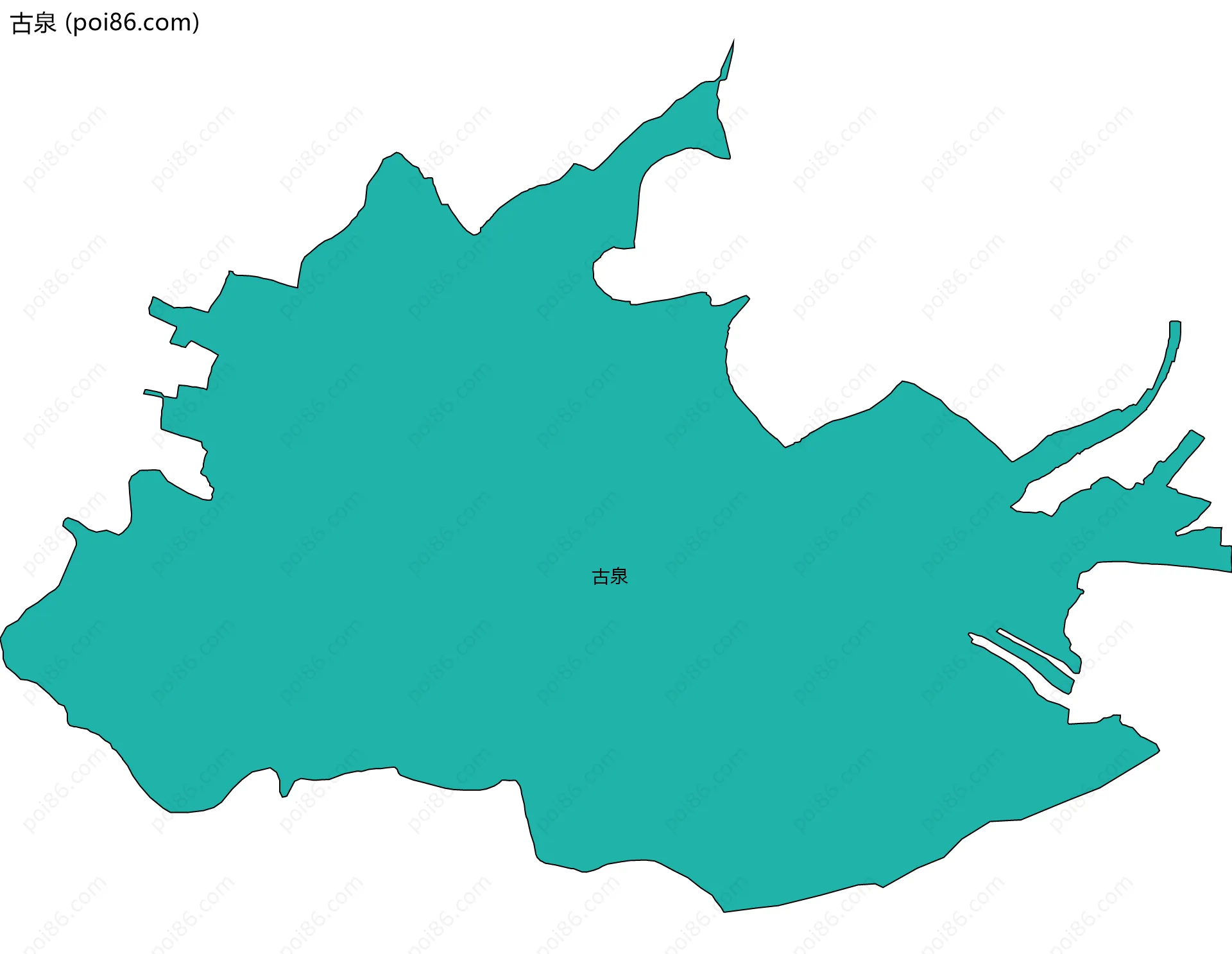 古泉边界地图