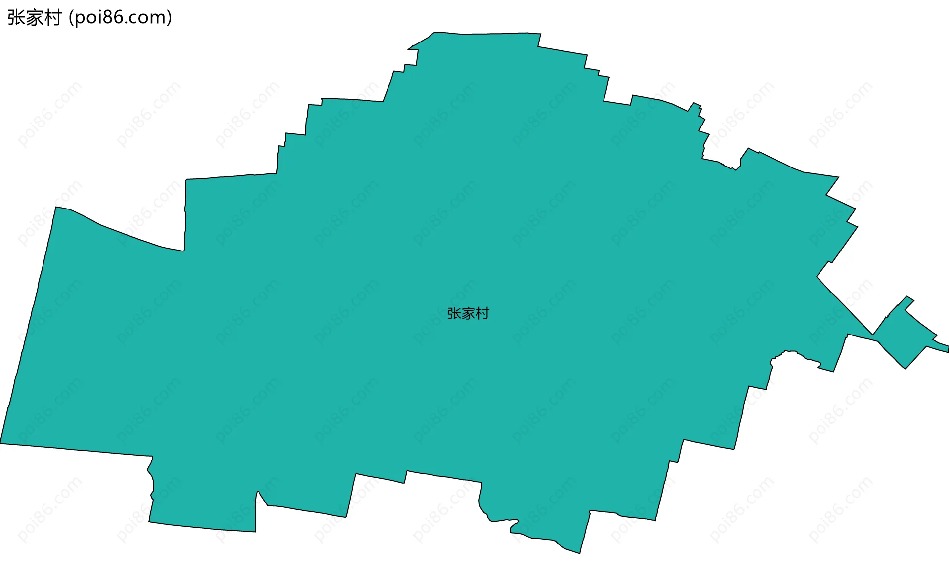 张家村边界地图