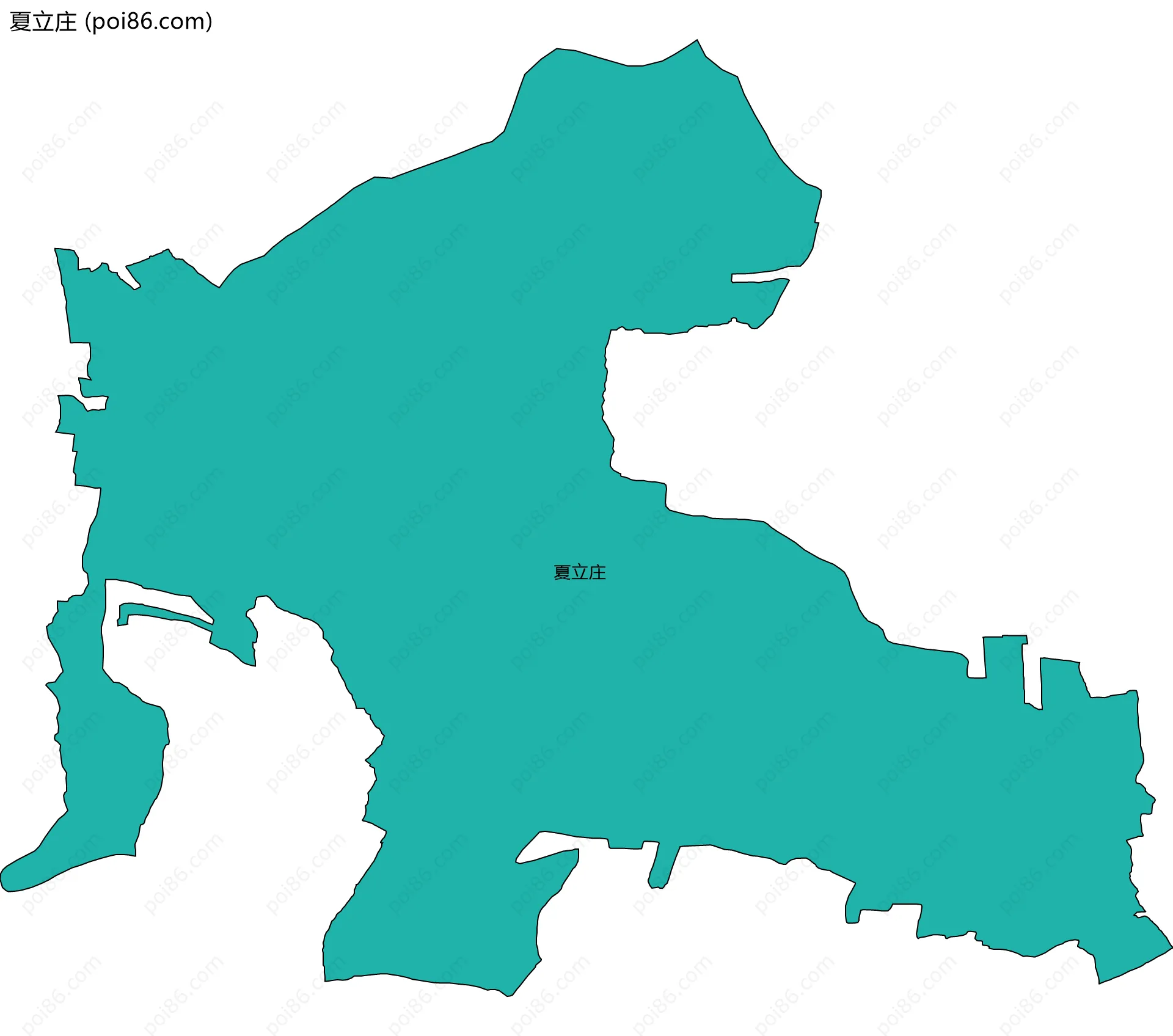 夏立庄边界地图