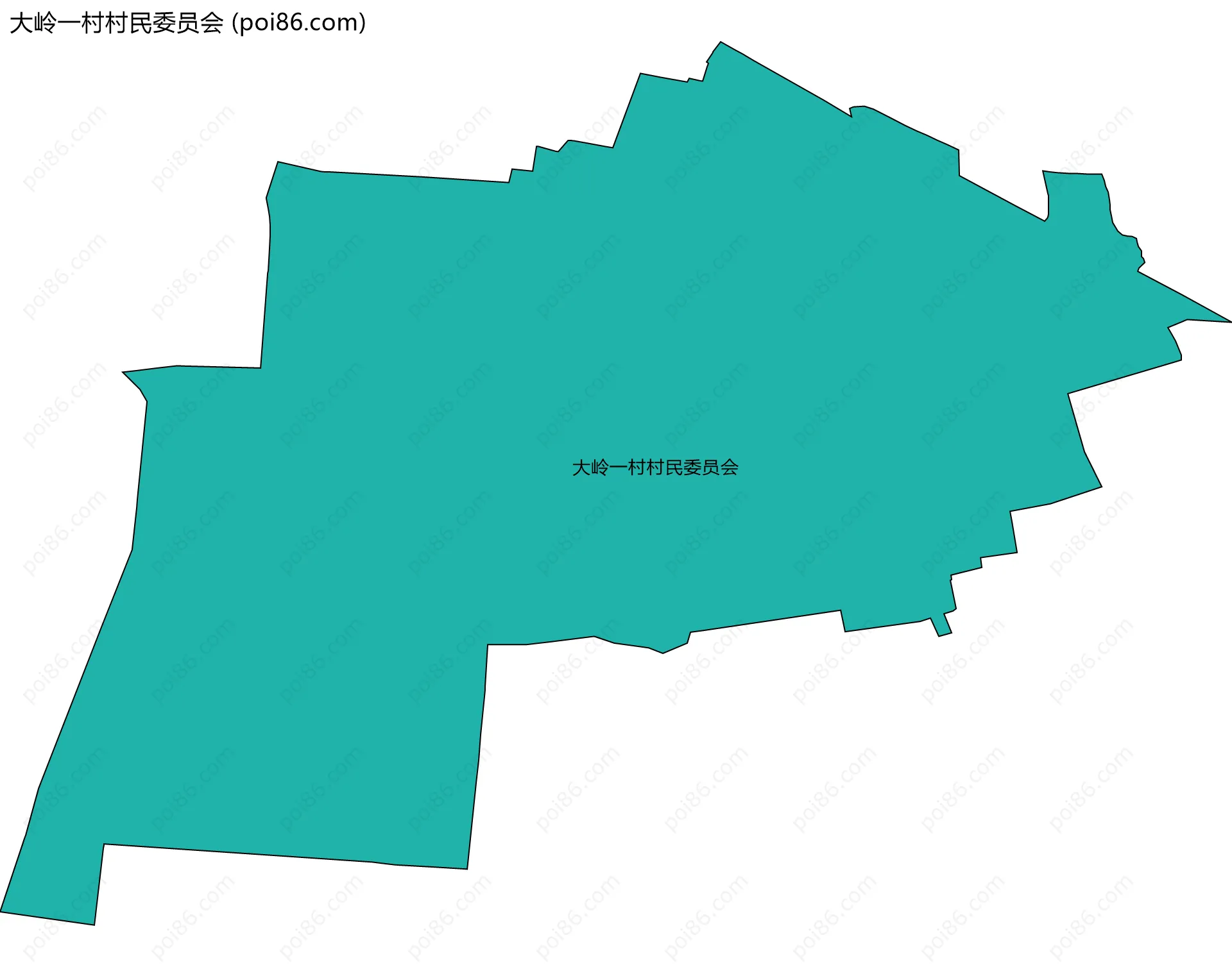 大岭一村村民委员会边界地图