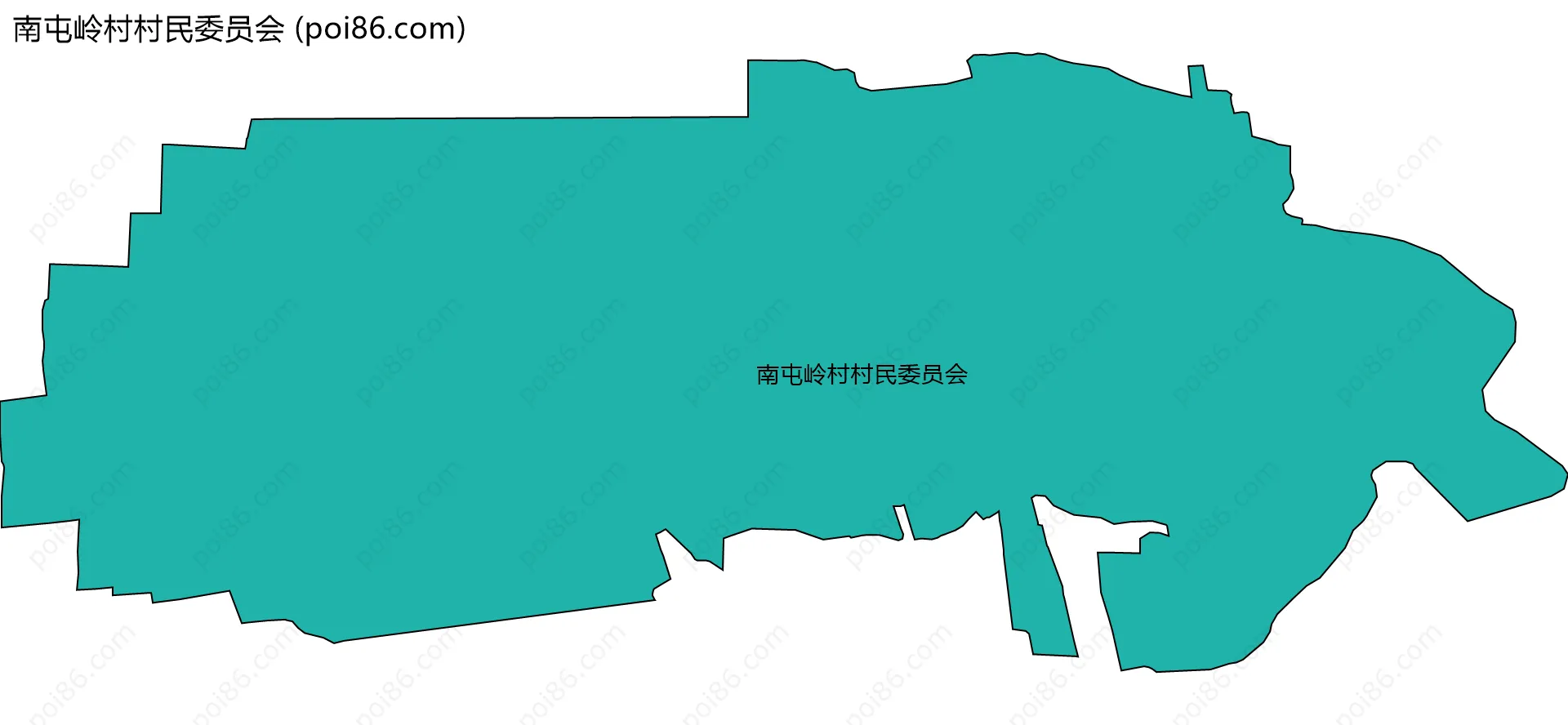南屯岭村村民委员会边界地图
