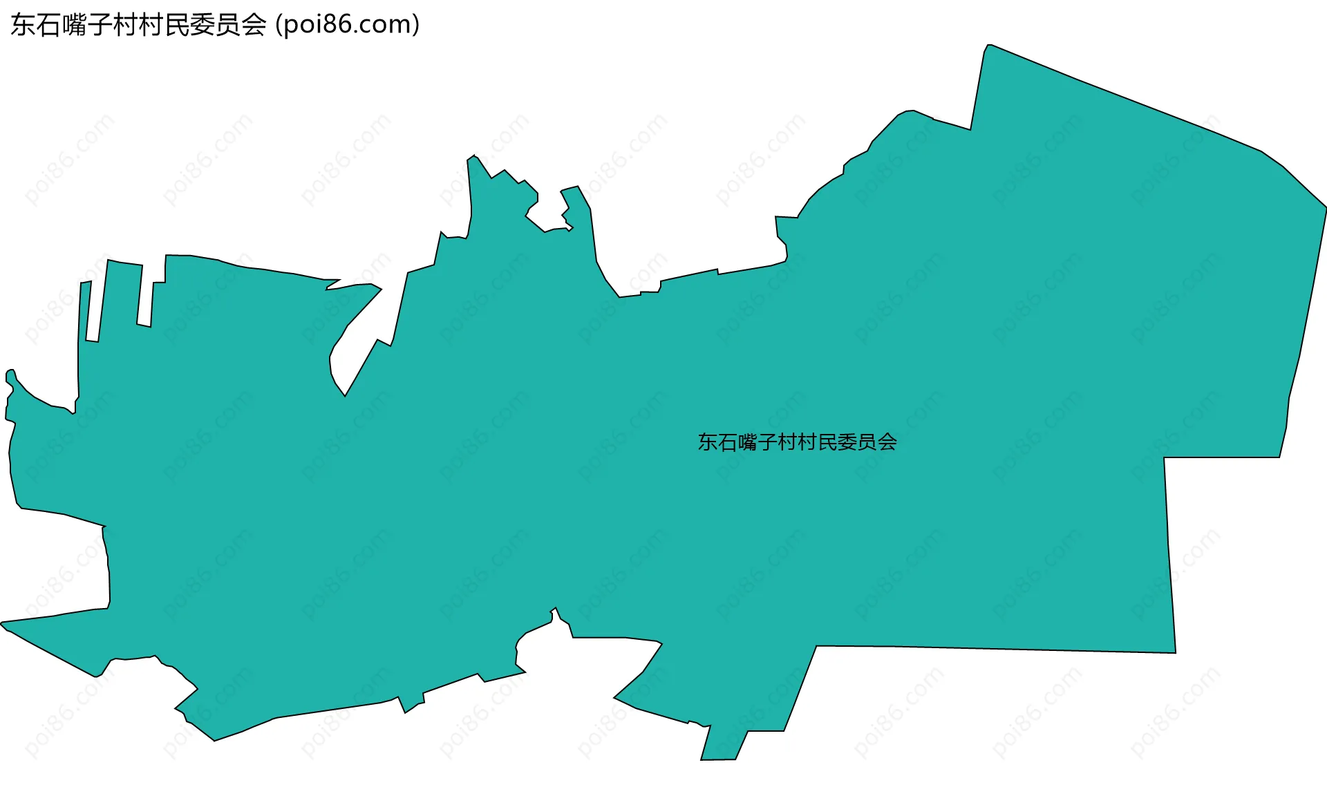 东石嘴子村村民委员会边界地图