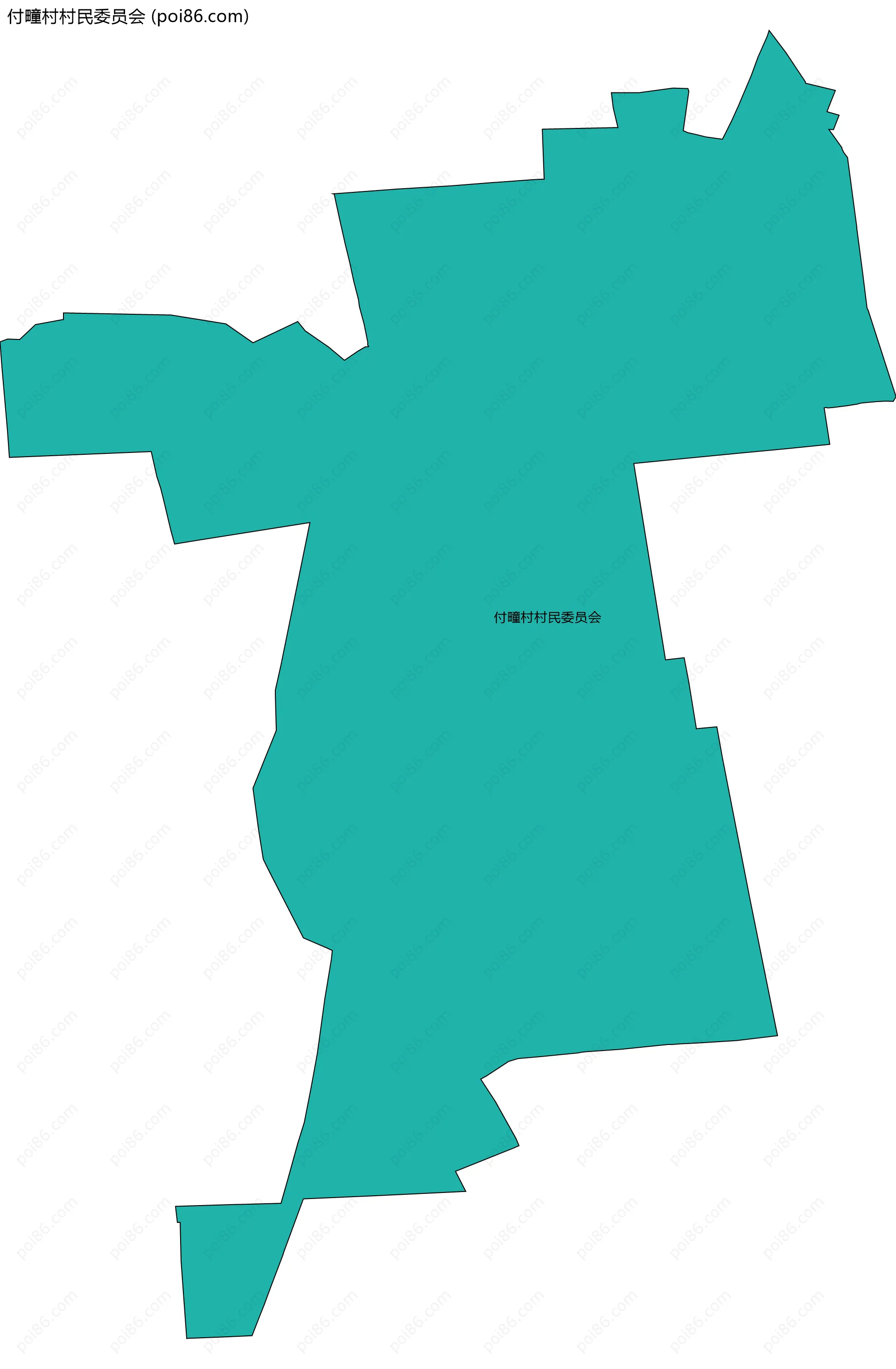 付疃村村民委员会边界地图