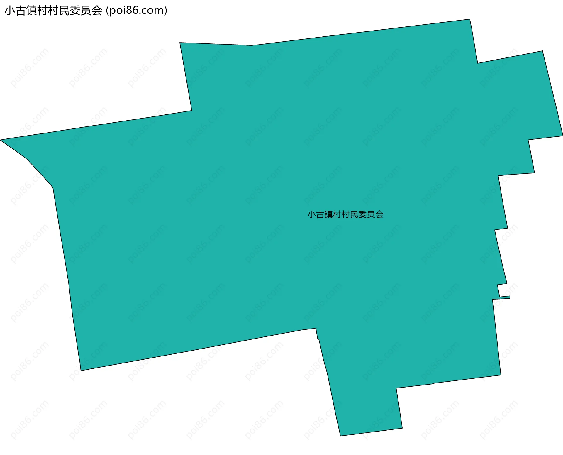 小古镇村村民委员会边界地图