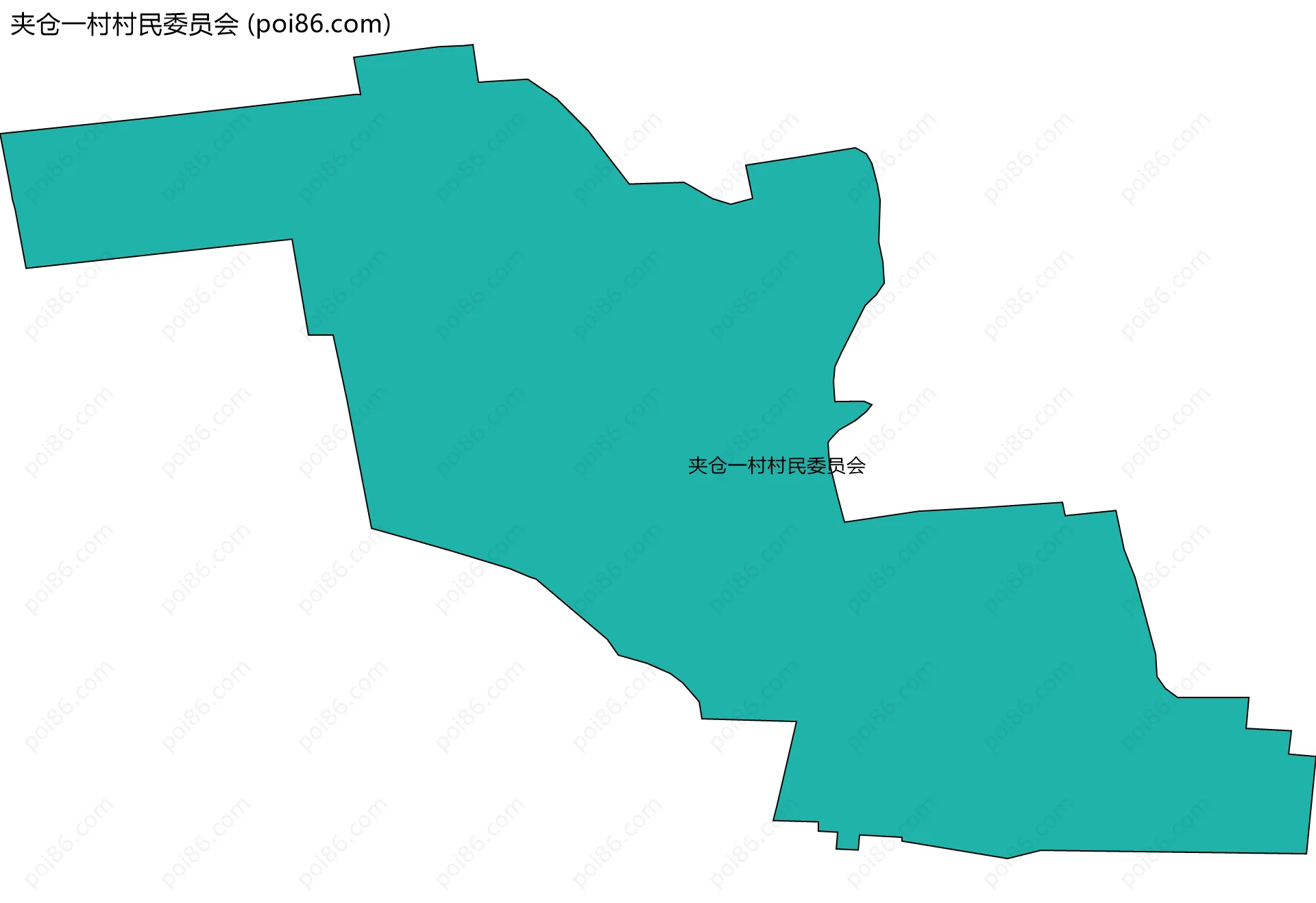 夹仓一村村民委员会边界地图