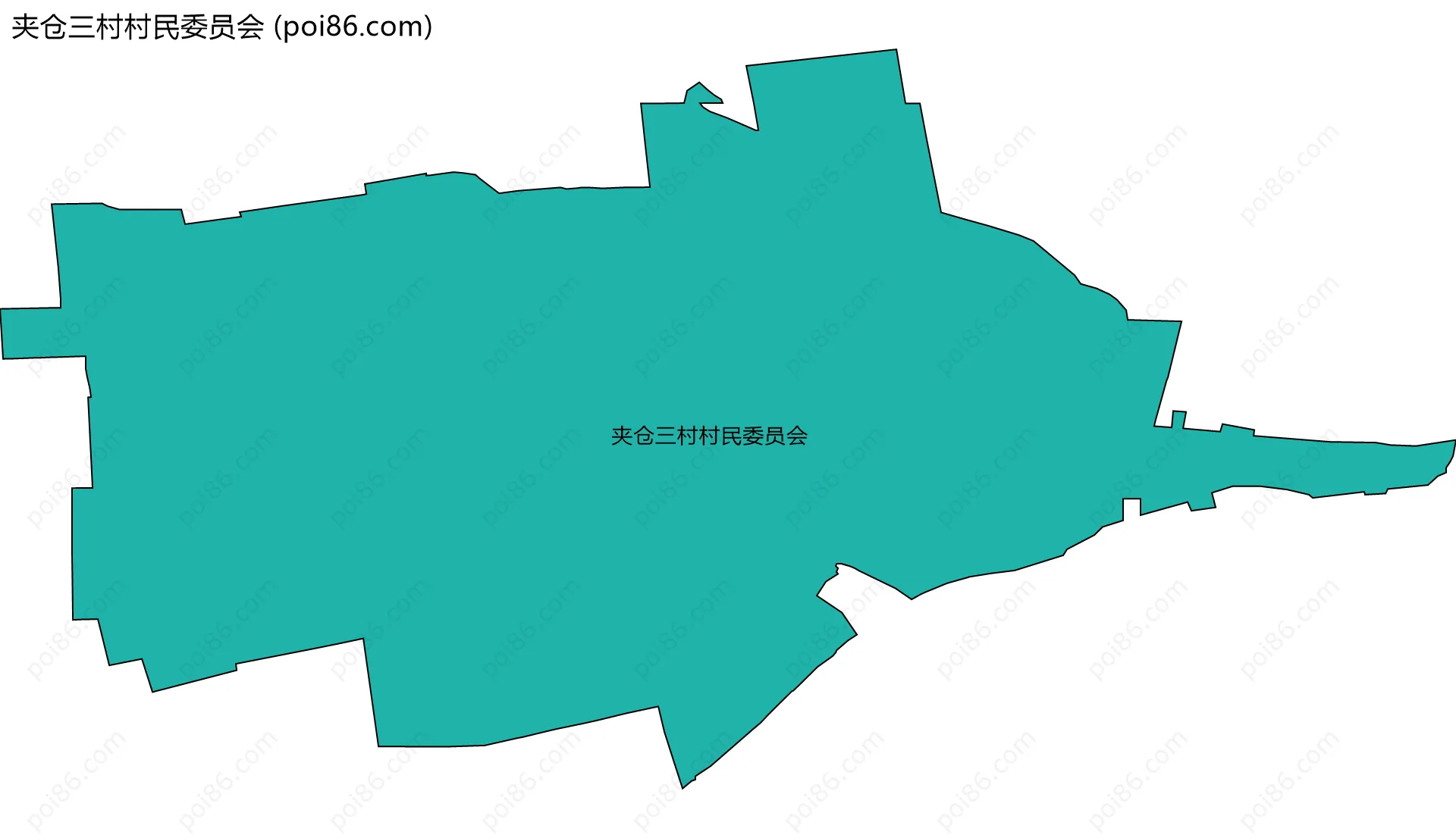 夹仓三村村民委员会边界地图
