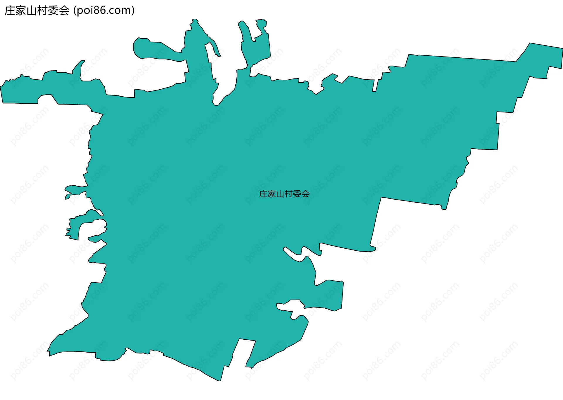庄家山村委会边界地图