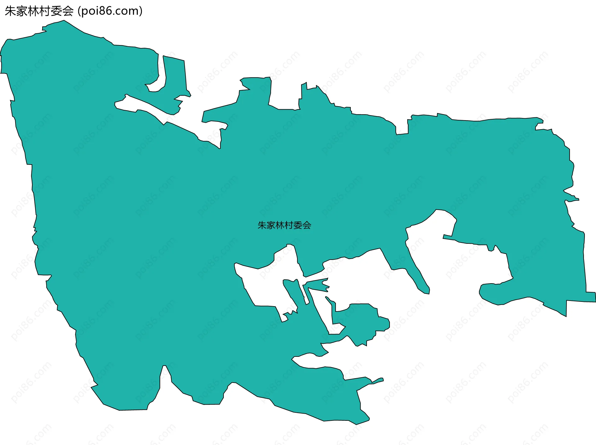 朱家林村委会边界地图