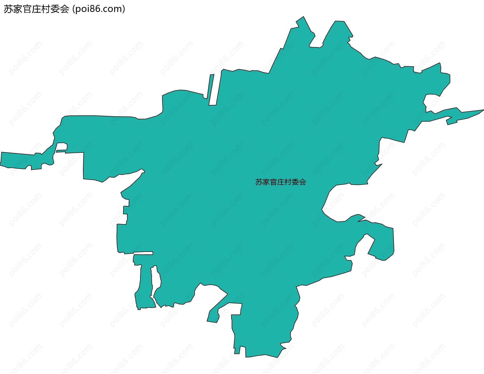 苏家官庄村委会边界地图