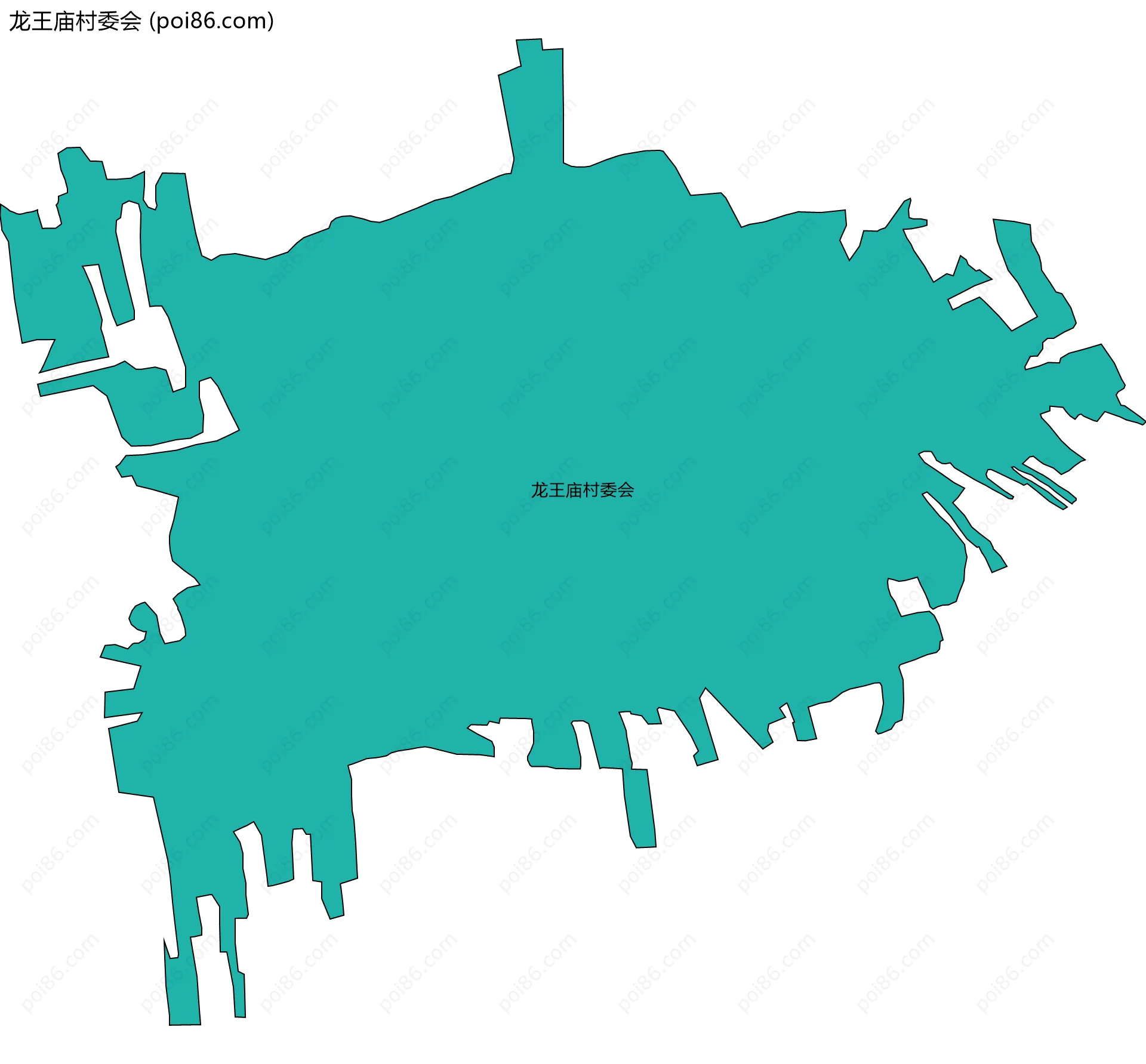 龙王庙村委会边界地图