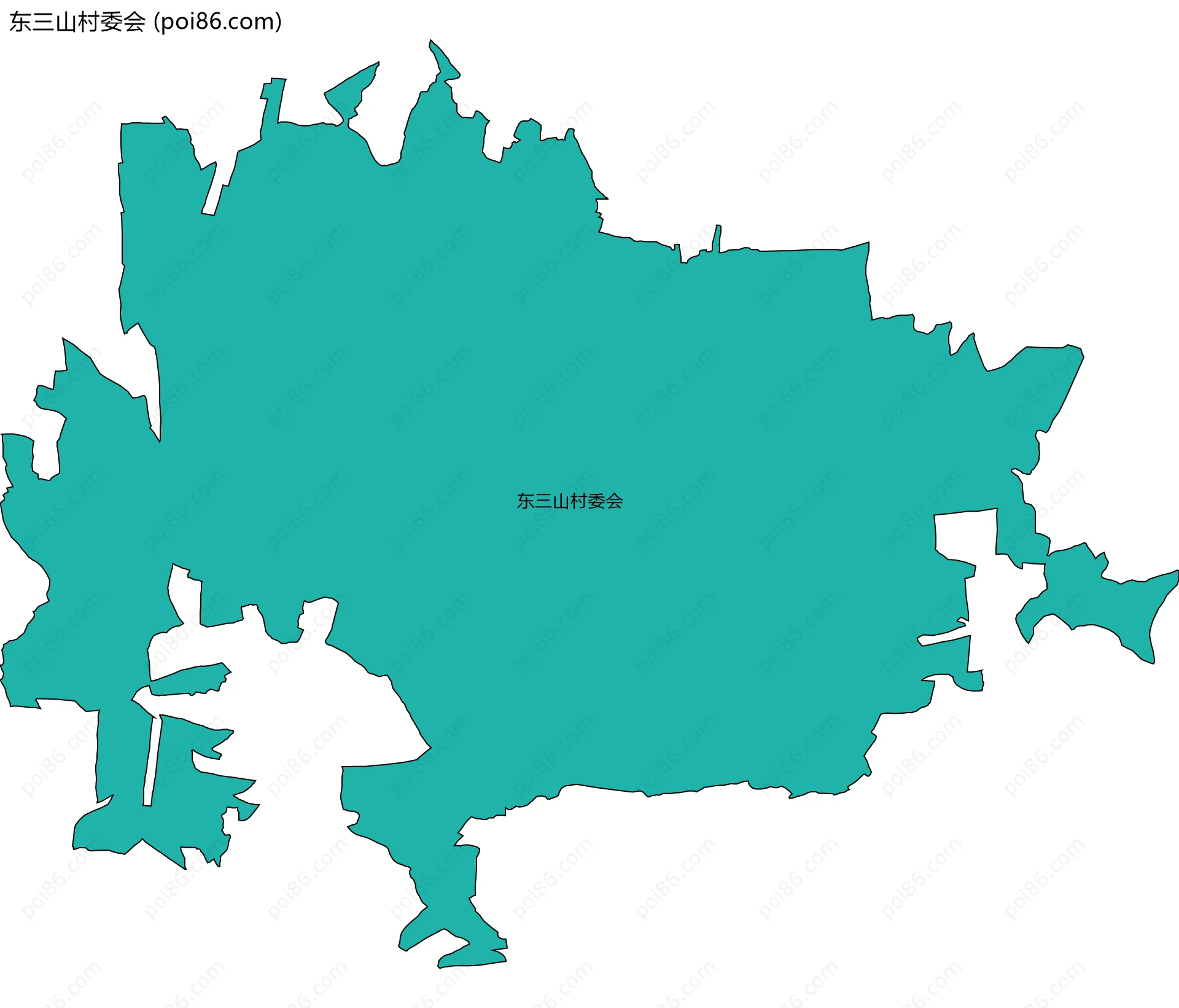东三山村委会边界地图