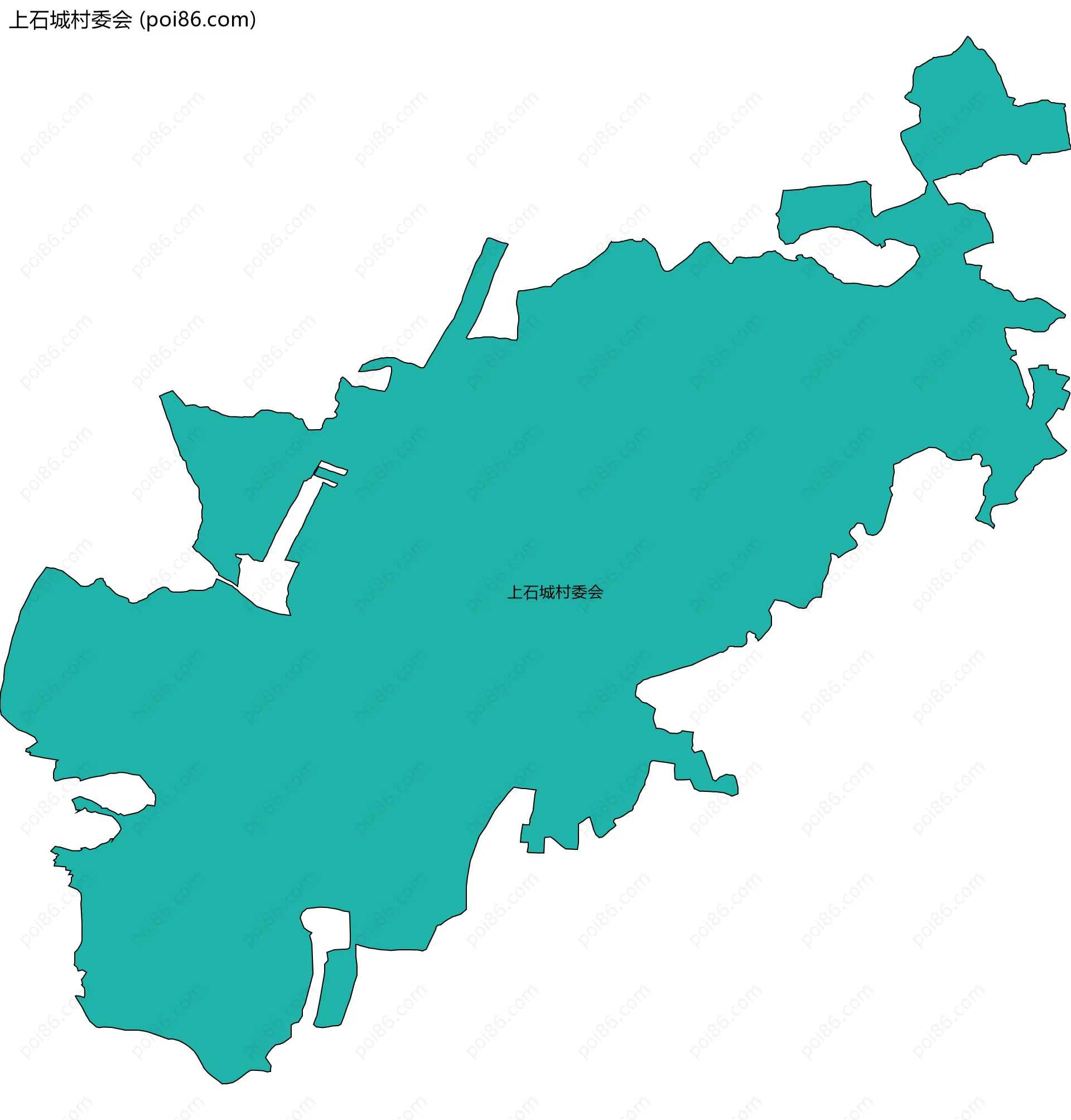 上石城村委会边界地图