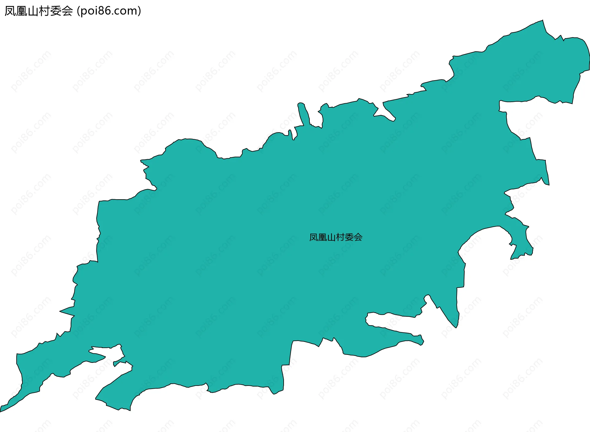 凤凰山村委会边界地图