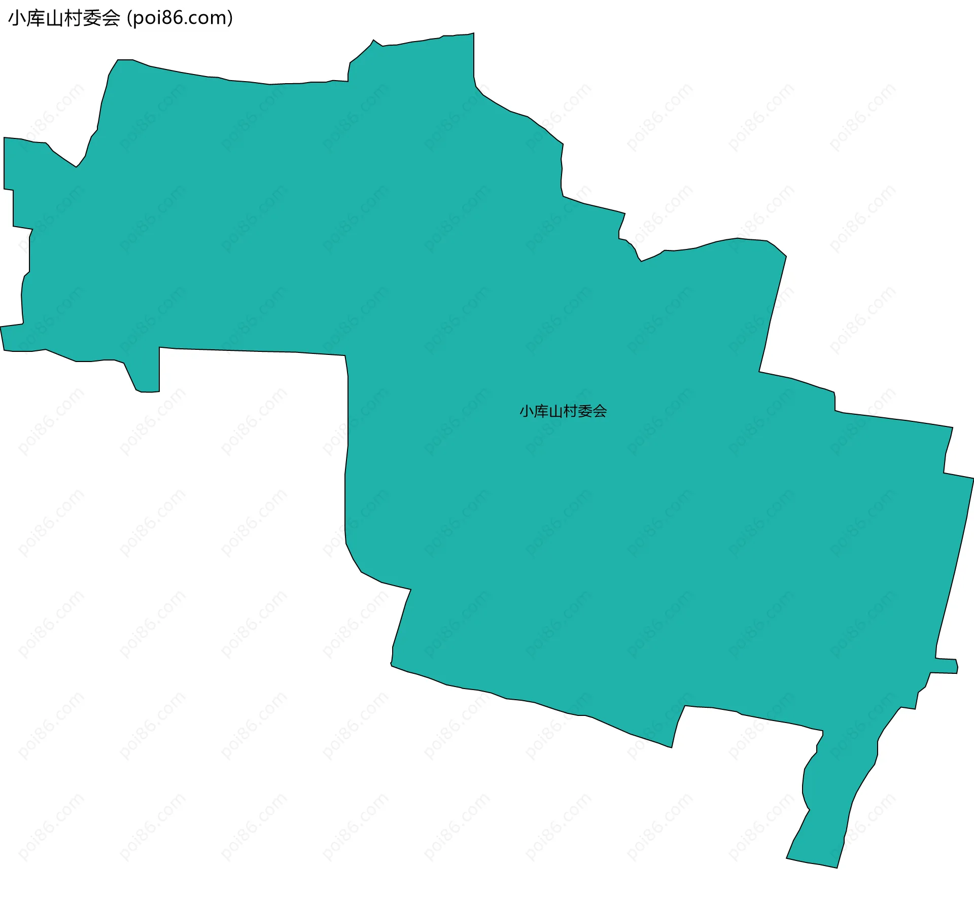 小库山村委会边界地图