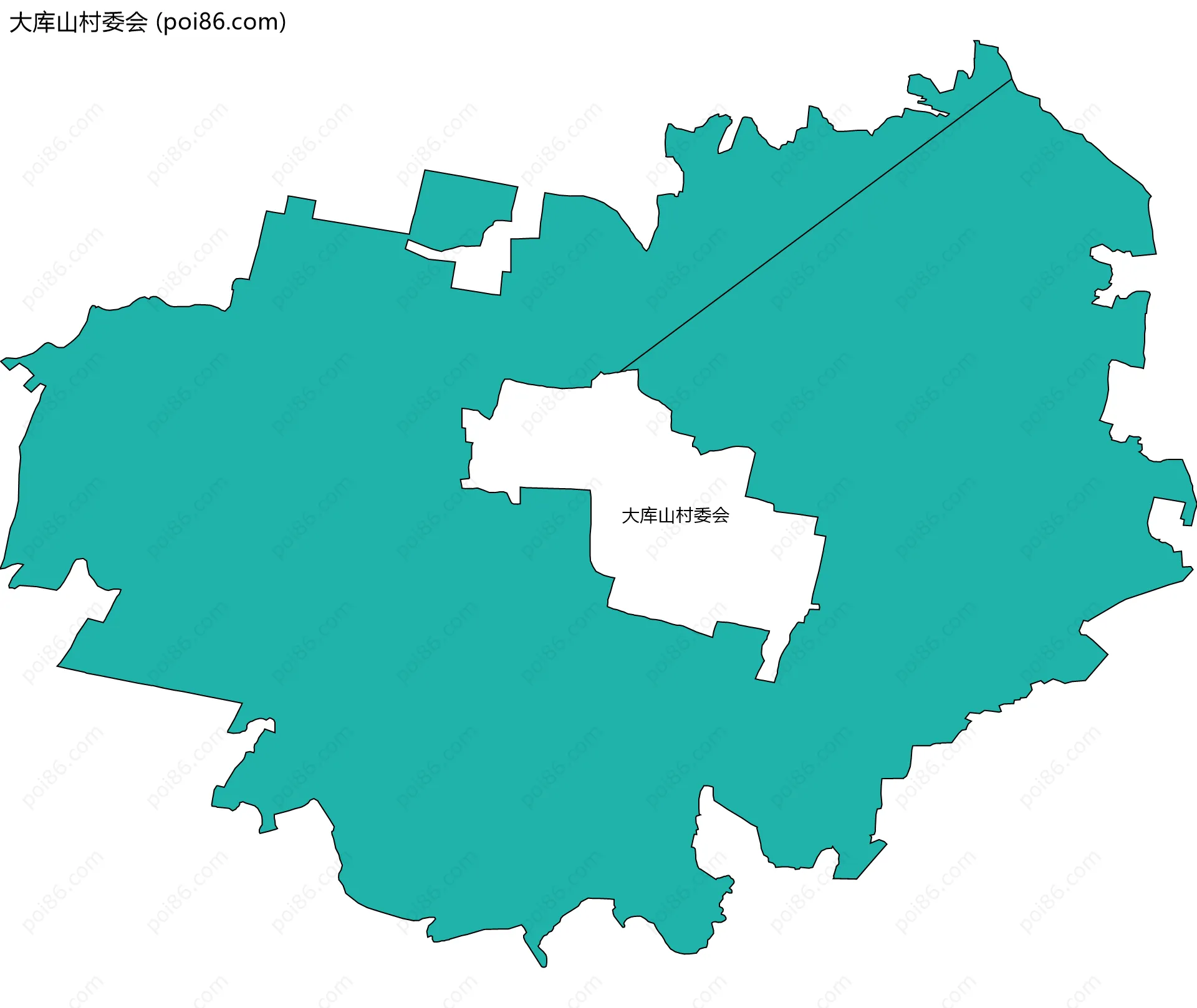 大库山村委会边界地图