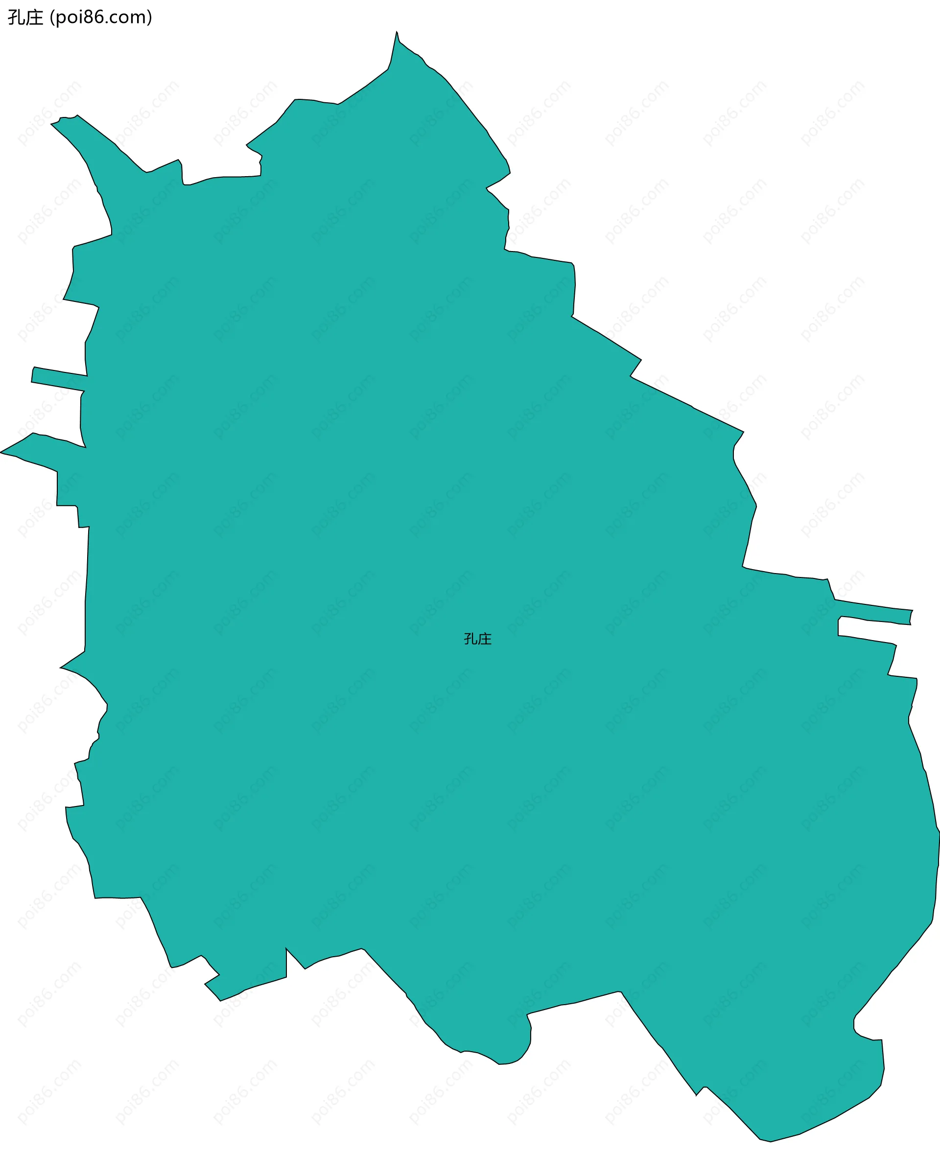 孔庄边界地图