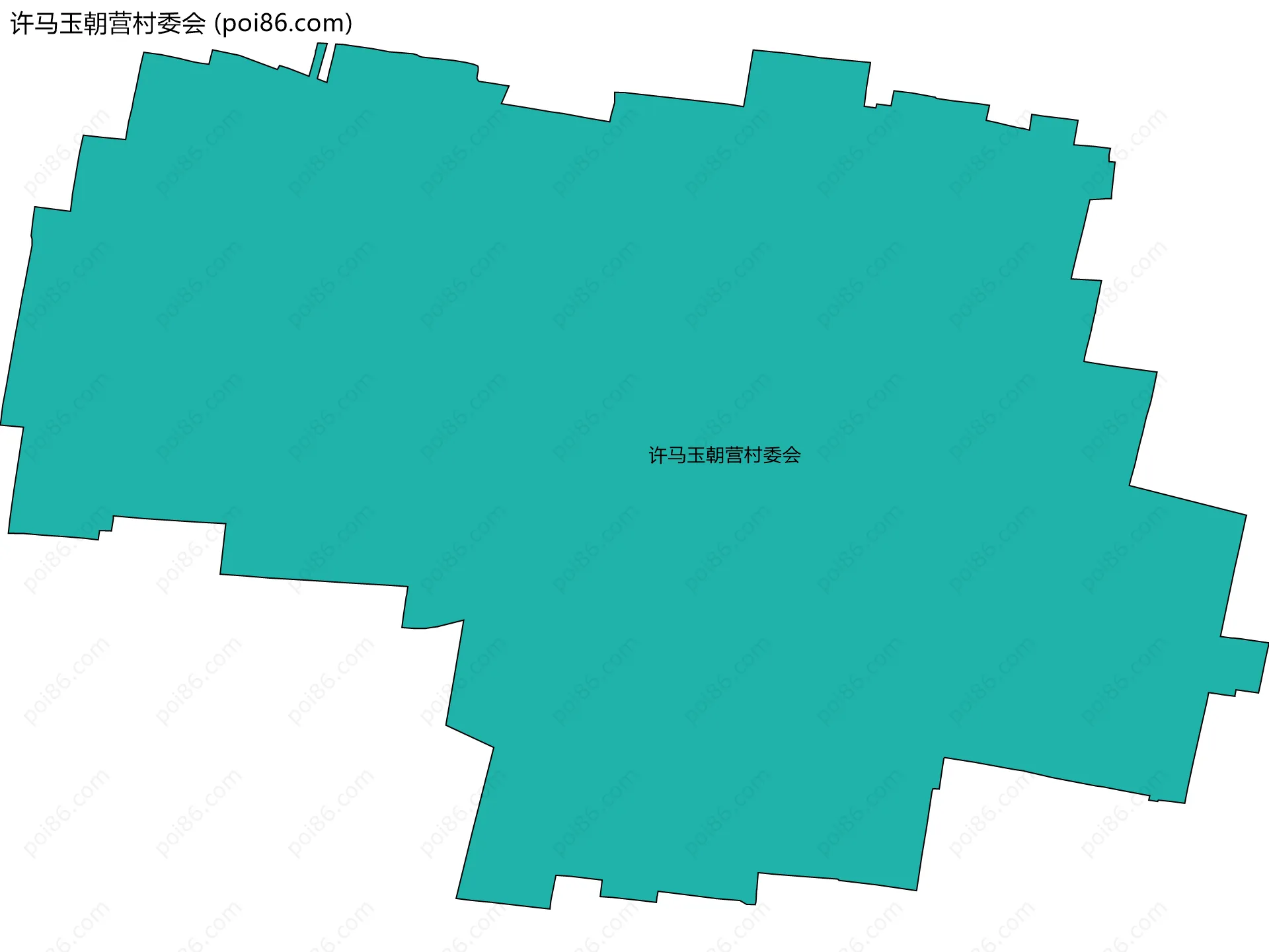 许马玉朝营村委会边界地图