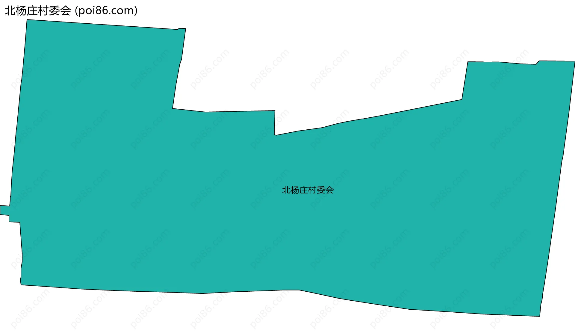 北杨庄村委会边界地图