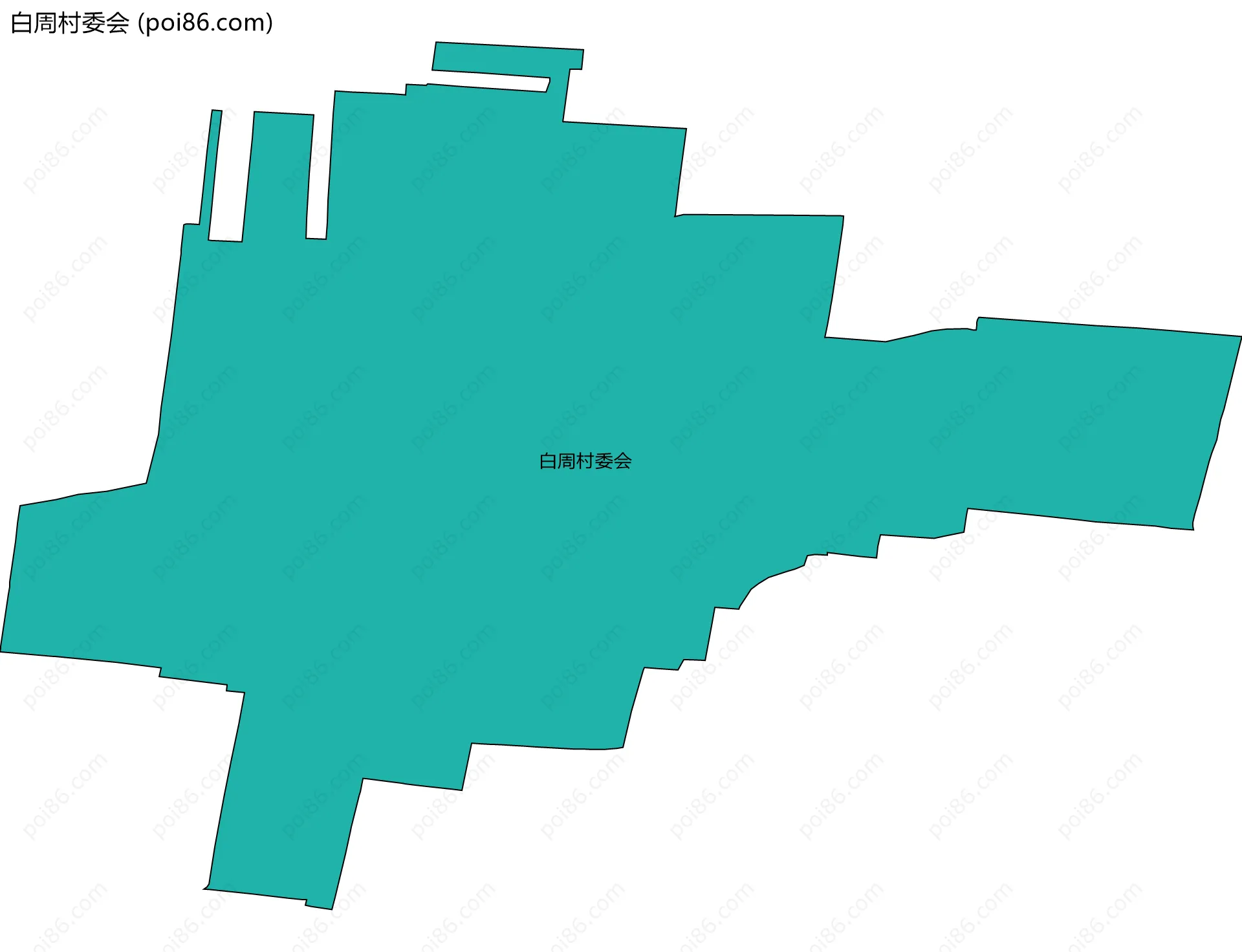 白周村委会边界地图