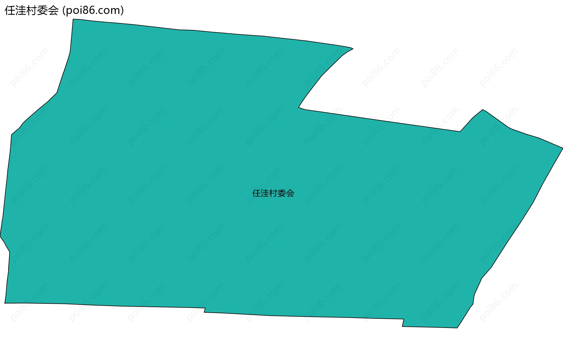 任洼村委会边界地图