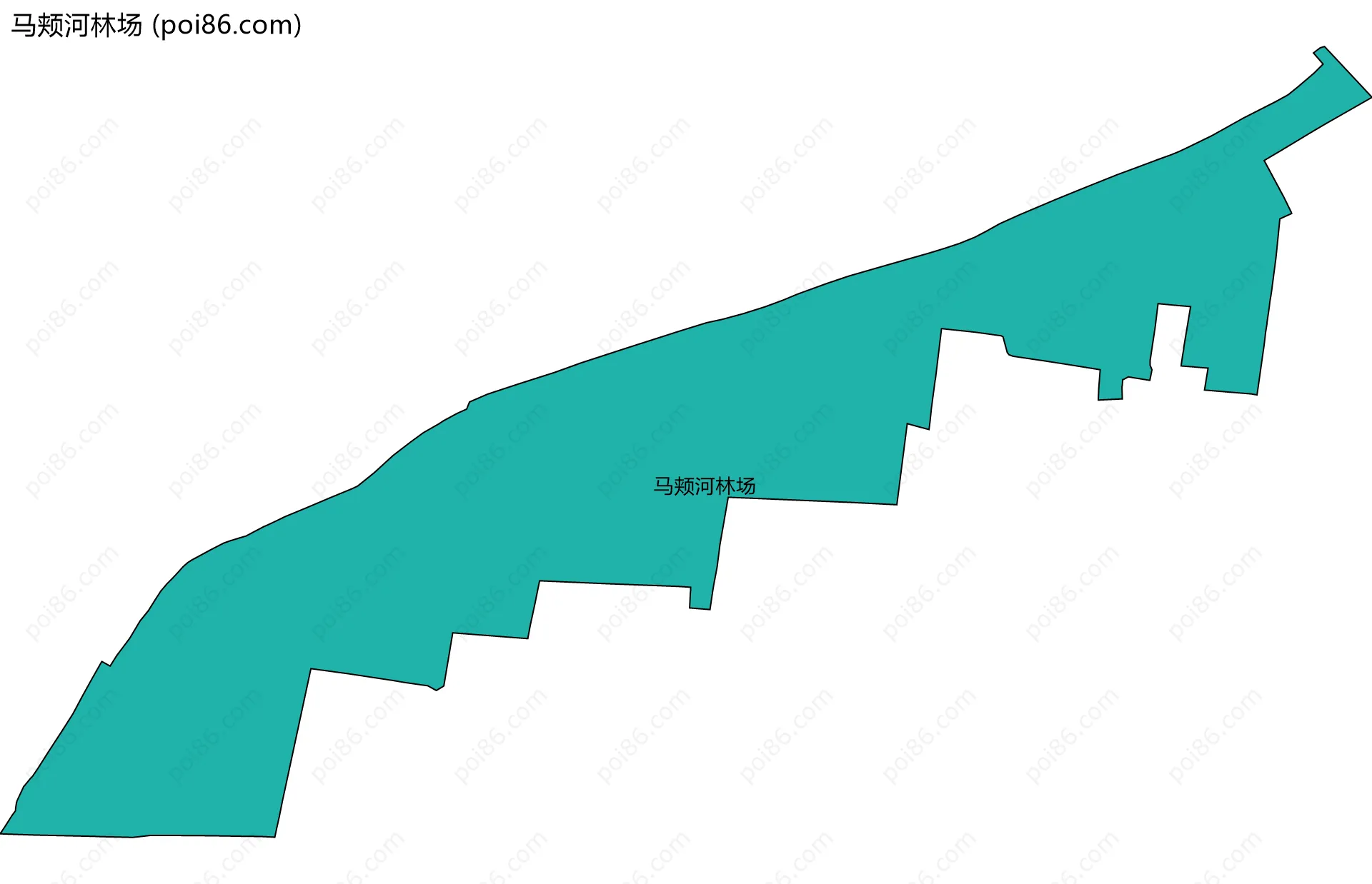 马颊河林场边界地图