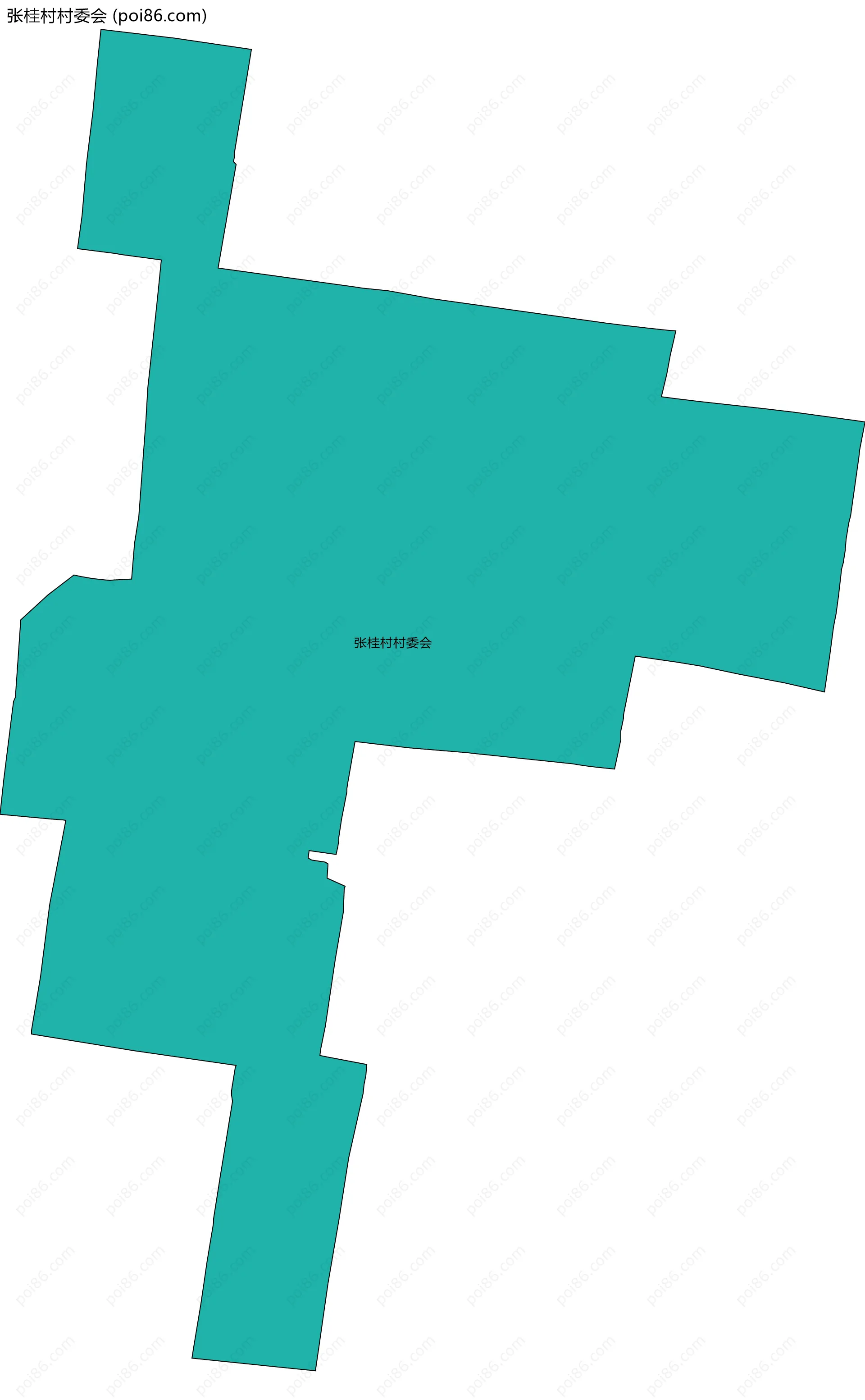 张桂村村委会边界地图