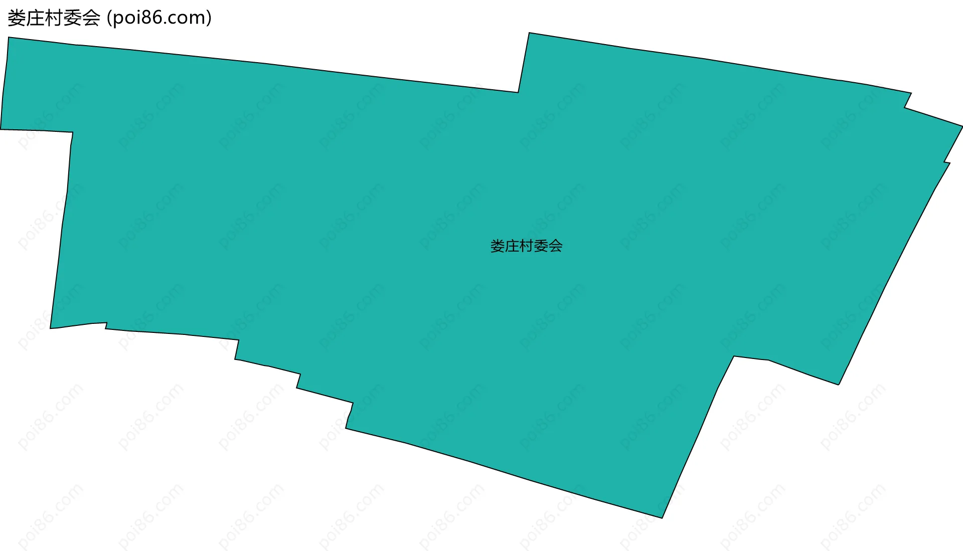 娄庄村委会边界地图
