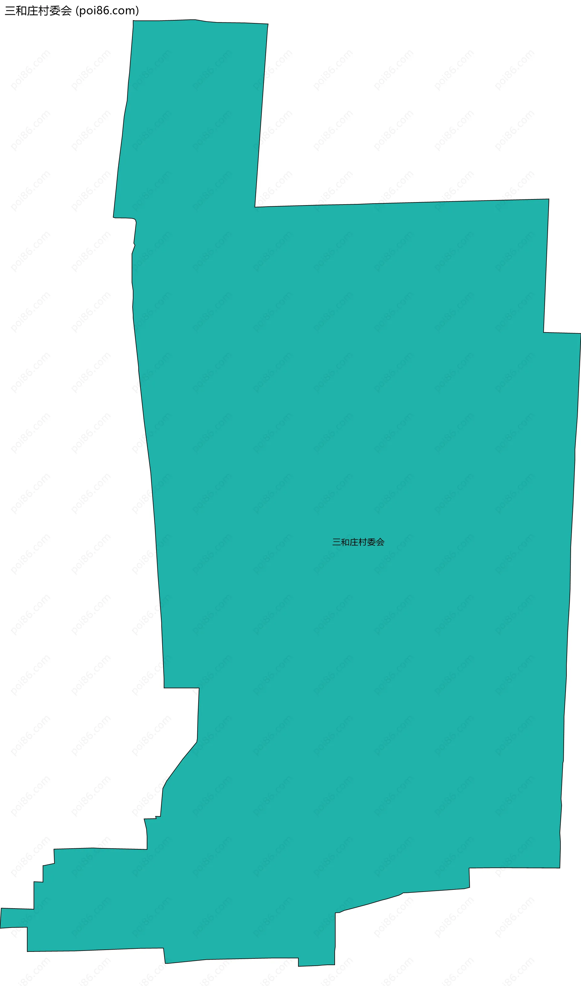 三和庄村委会边界地图