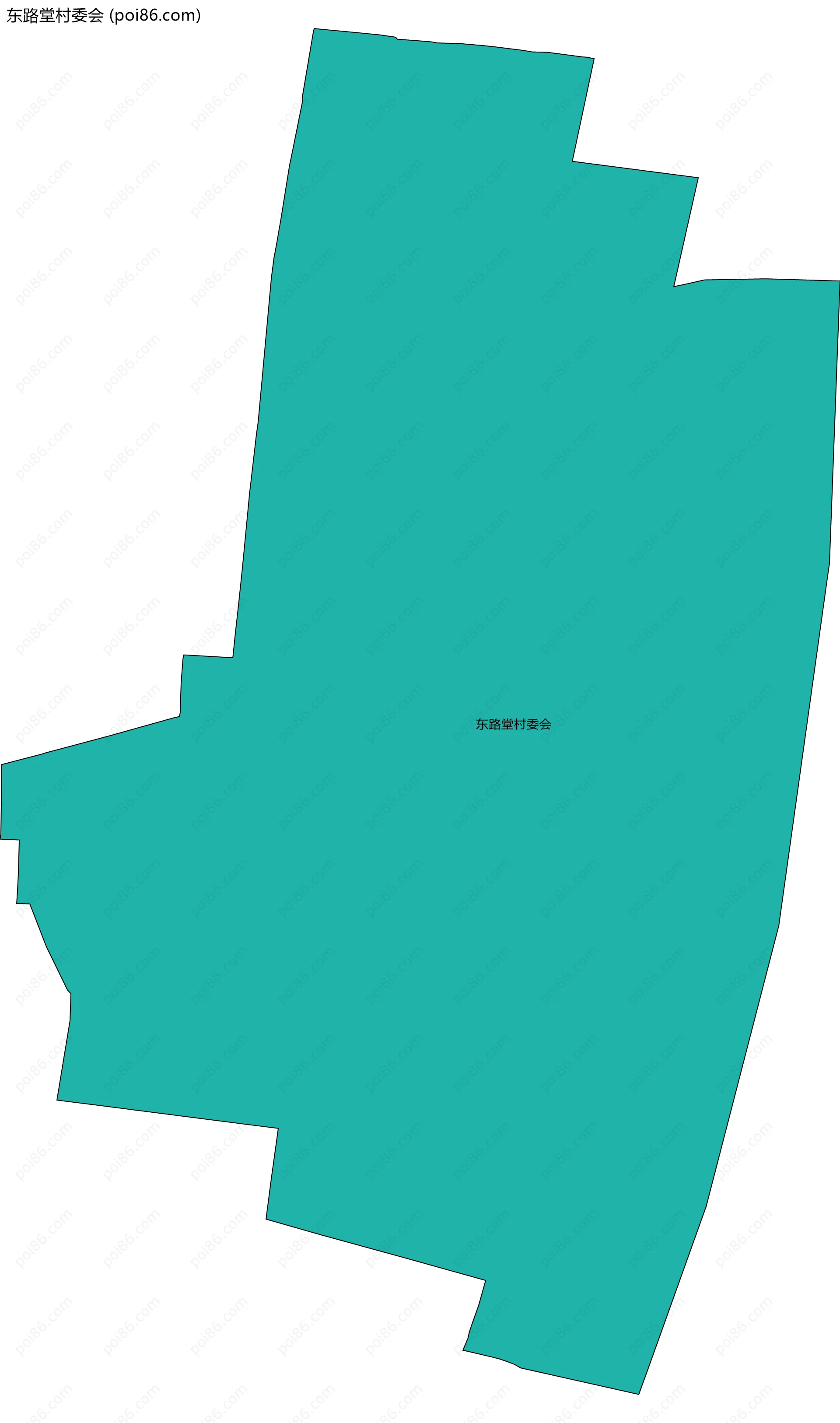 东路堂村委会边界地图