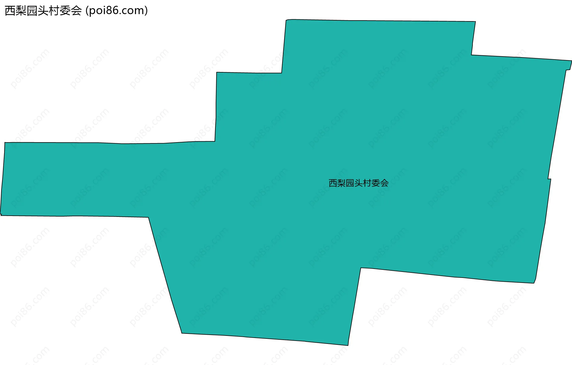 西梨园头村委会边界地图