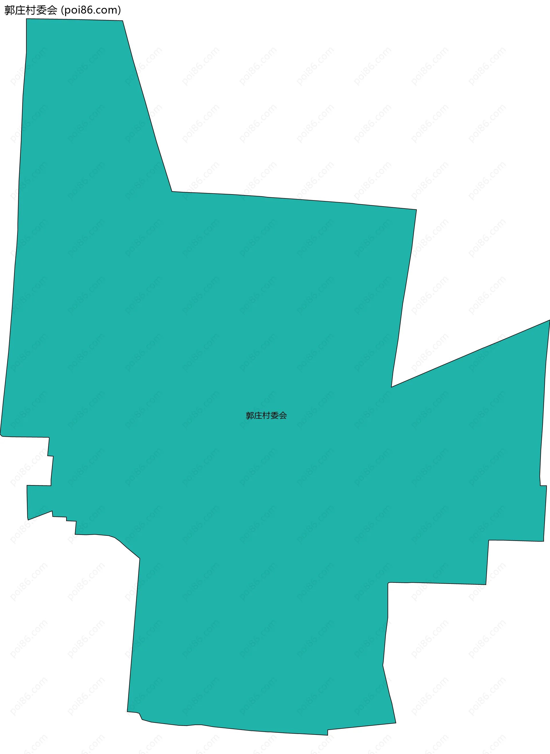 郭庄村委会边界地图